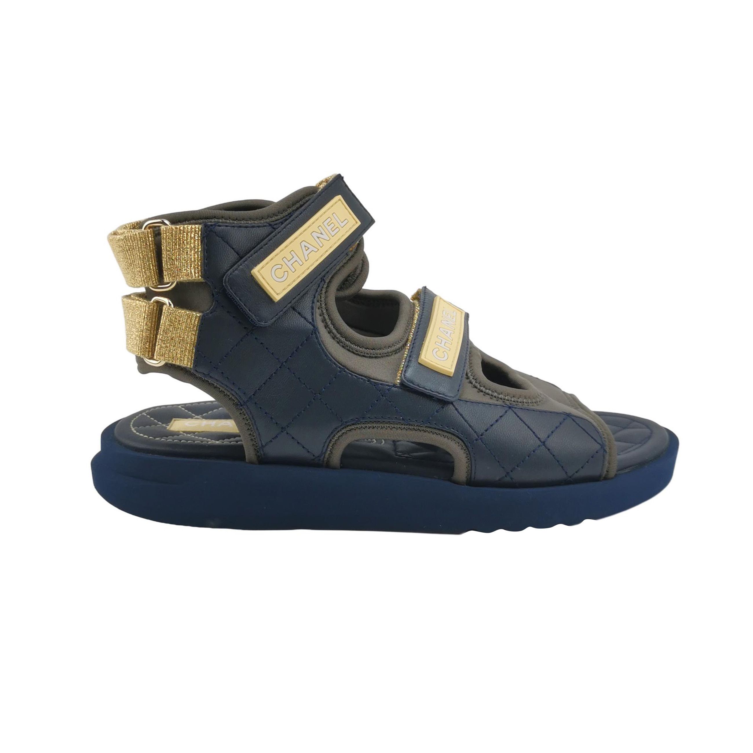 Chanel Chanel Women 5-5 Sandals Size US 5.5 / IT 35.5 - 1 Thumbnail