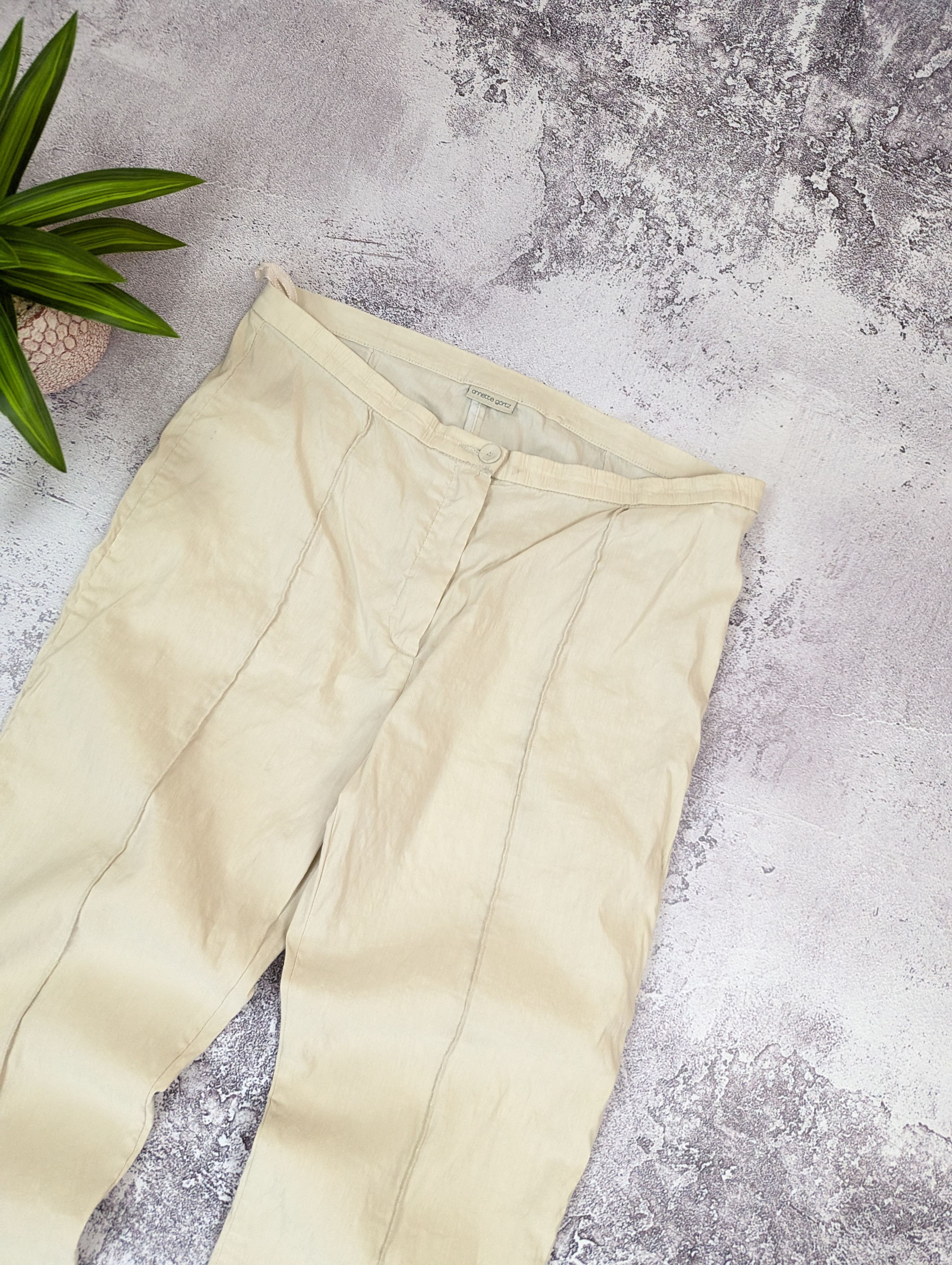 Annette Gortz Annette Gortz Minimal Linen Blend Pants 42 Size 31" - 3 Thumbnail