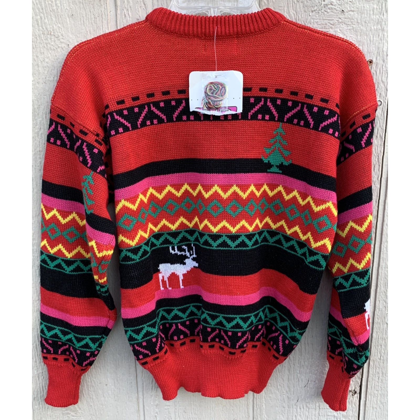 Vintage Vintage eir Sports Sun Valley Idaho Sweater 80s Ski Snow Juniors Size 14 Size XL / US 12-14 / IT 48-50 - 5 Thumbnail