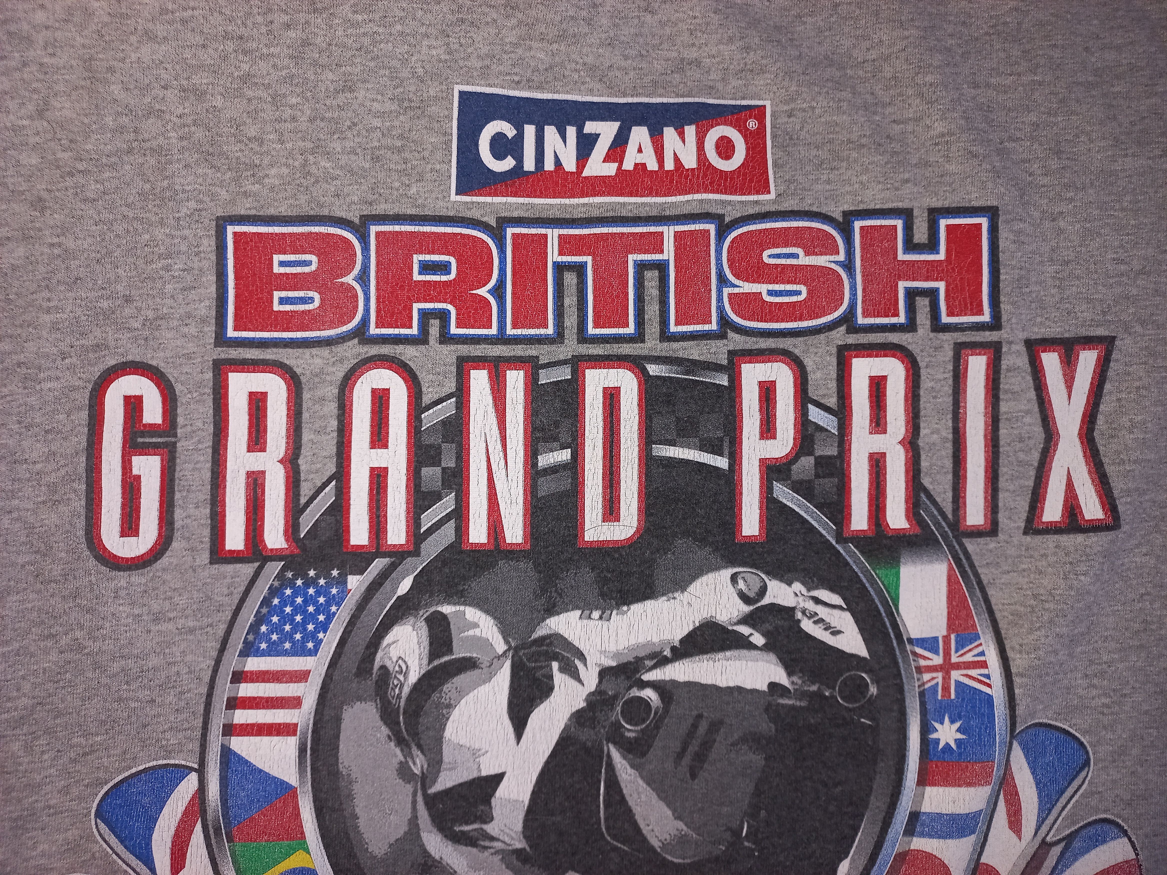 Gildan Vintage MotoGP British Grand Prix 2003 shirt (Size 2XL) Size US XXL / EU 58 / 5 - 7 Thumbnail