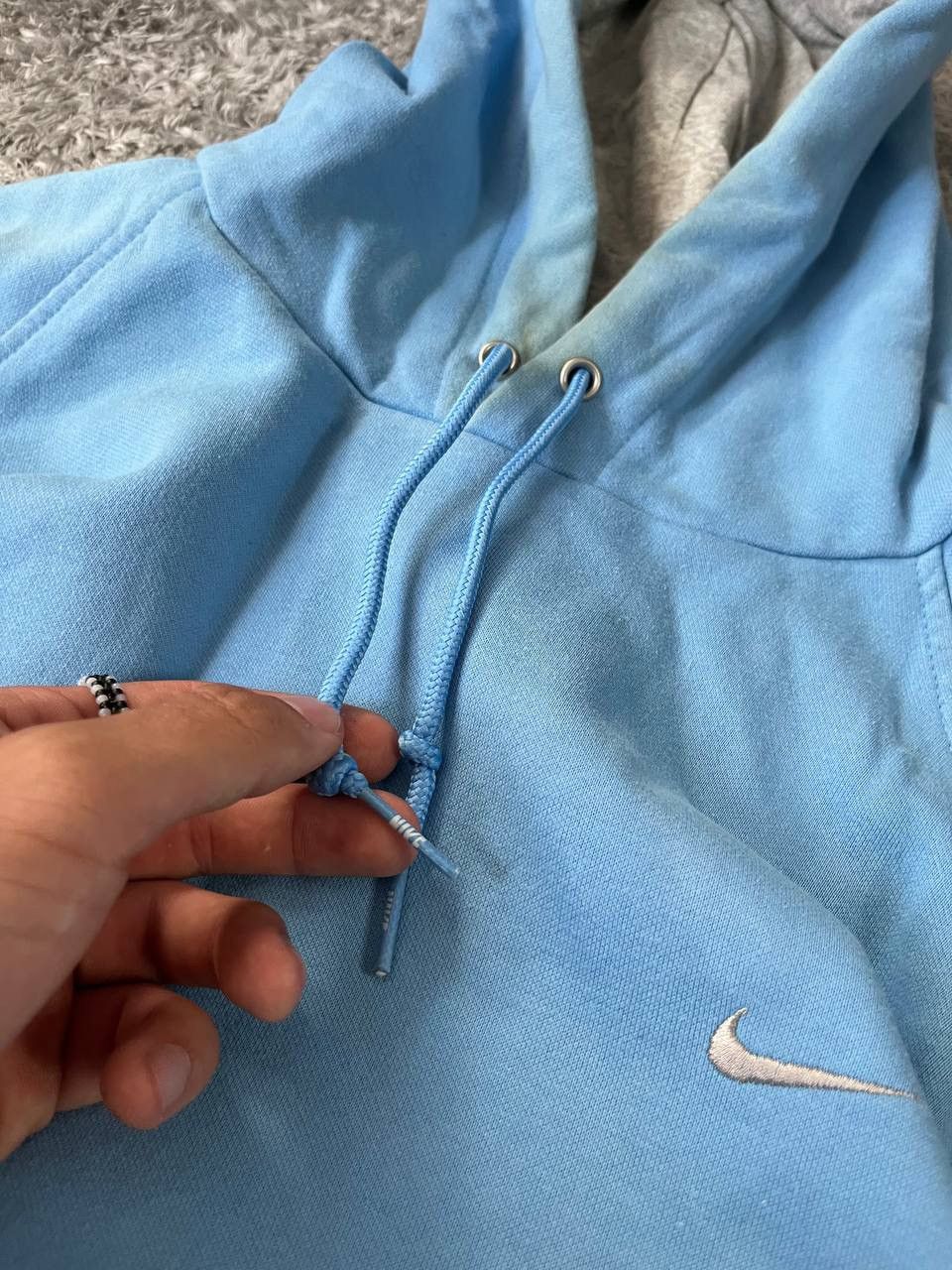 Nike × Vintage 00s Nike Hoodie Vintage Streetwear Logo Swoosh Rare Size US XL / EU 56 / 4 - 4 Thumbnail