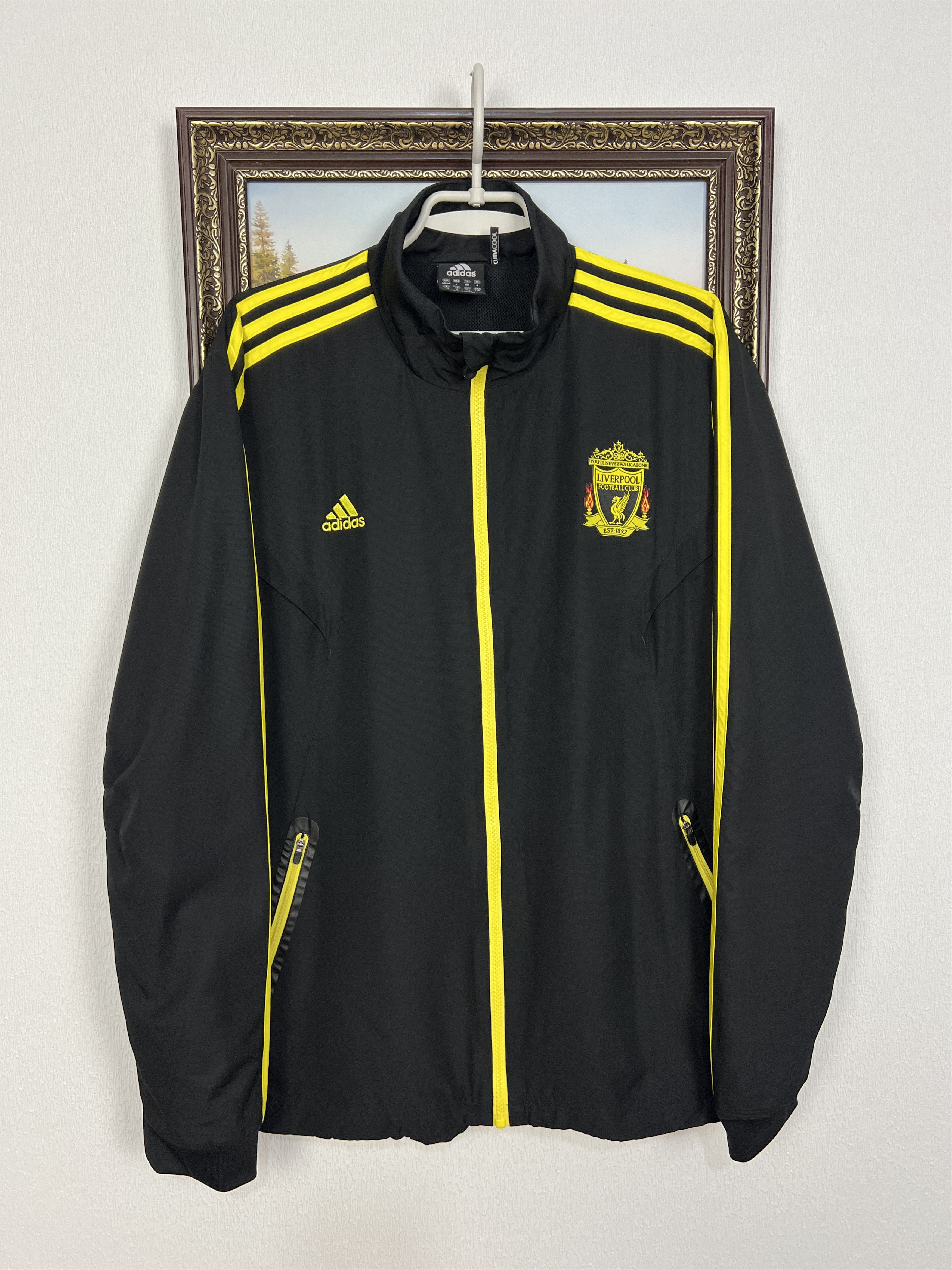 Adidas Liverpool Football Jacket Soccer Track Top Windbreaker Size US L / EU 52-54 / 3 - 1 Thumbnail