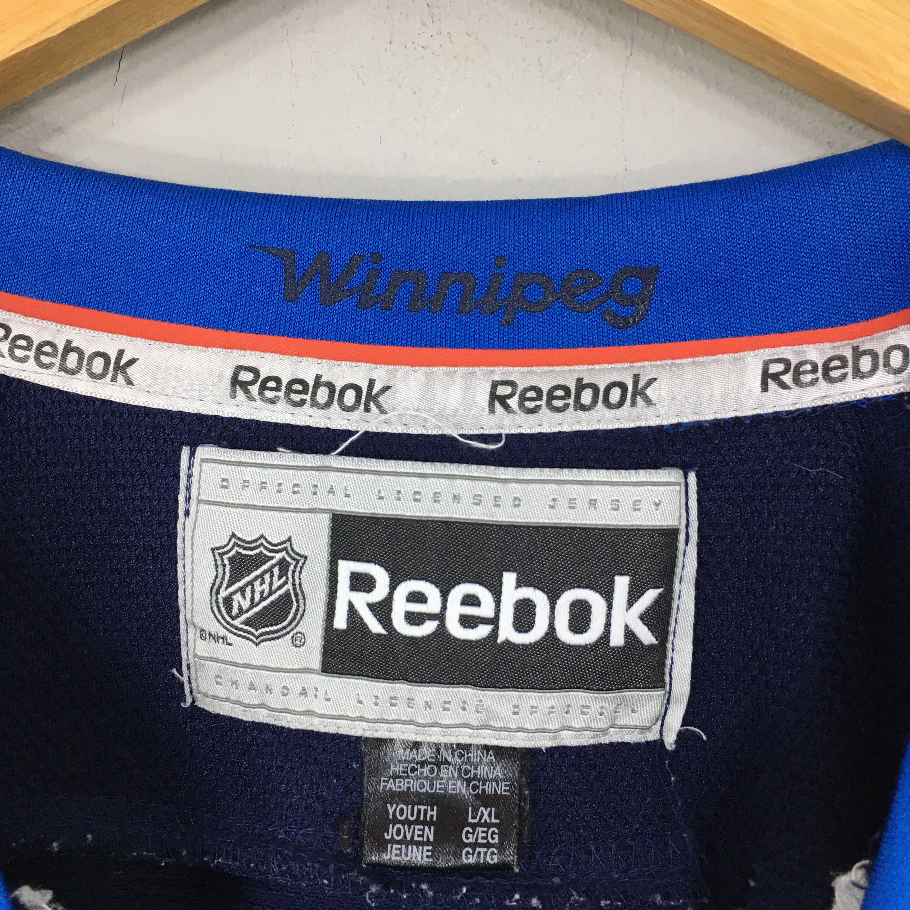NHL × Reebok × Vintage Vintage Winnipeg Jets NHL Jersey Large Size US L / EU 52-54 / 3 - 6 Thumbnail
