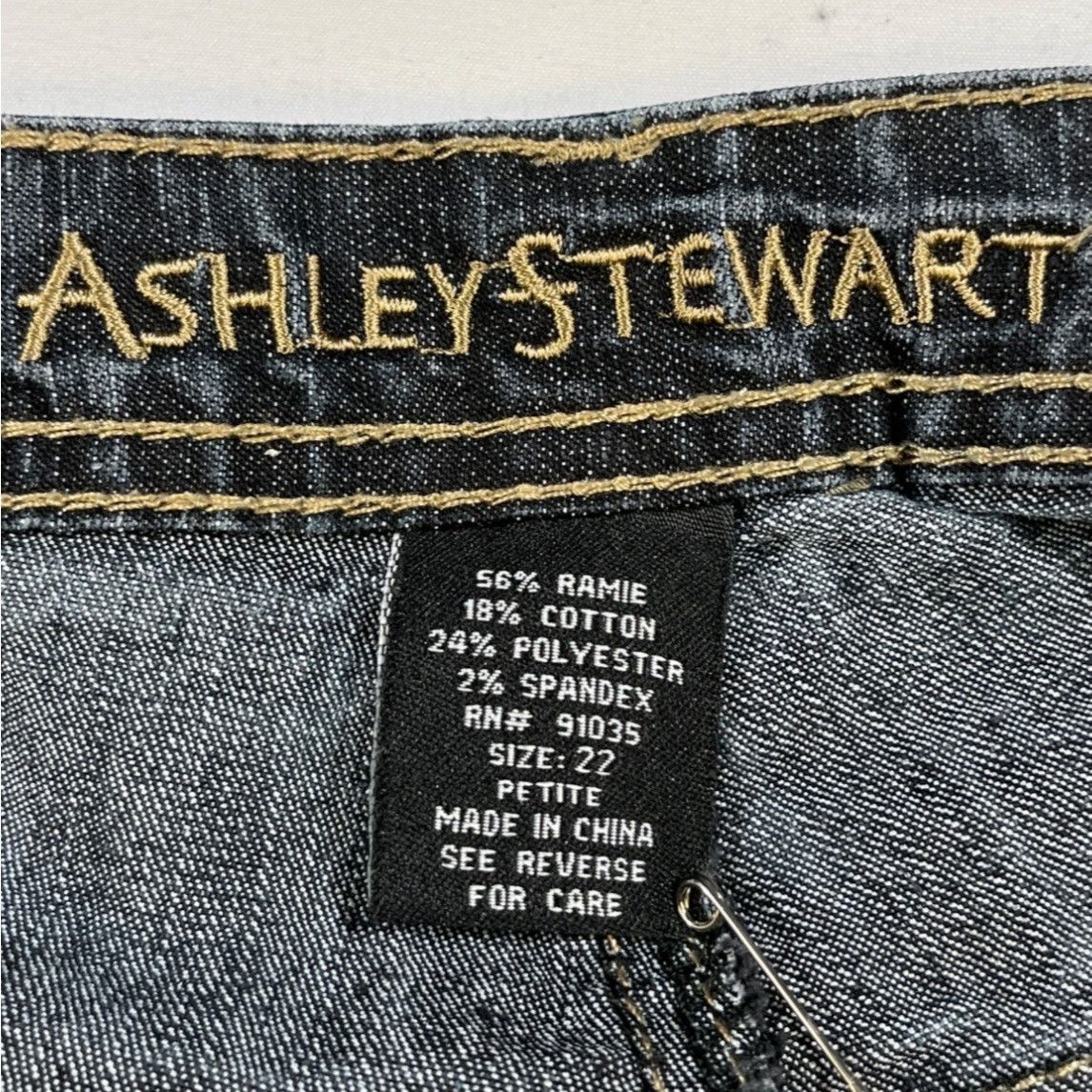 Other Ashley Stewart Women's Blue Jeans/Straight Leg Size 22 SKU 5 Size 22" - 5 Thumbnail