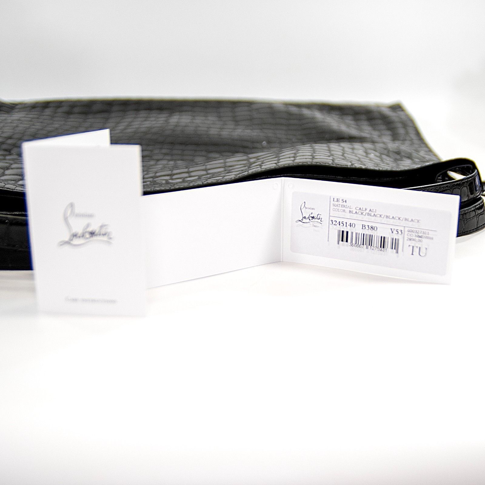 Christian Louboutin Christian Louboutin Ali Le 54 Logo Croc Leather Bag Size ONE SIZE - 8 Thumbnail