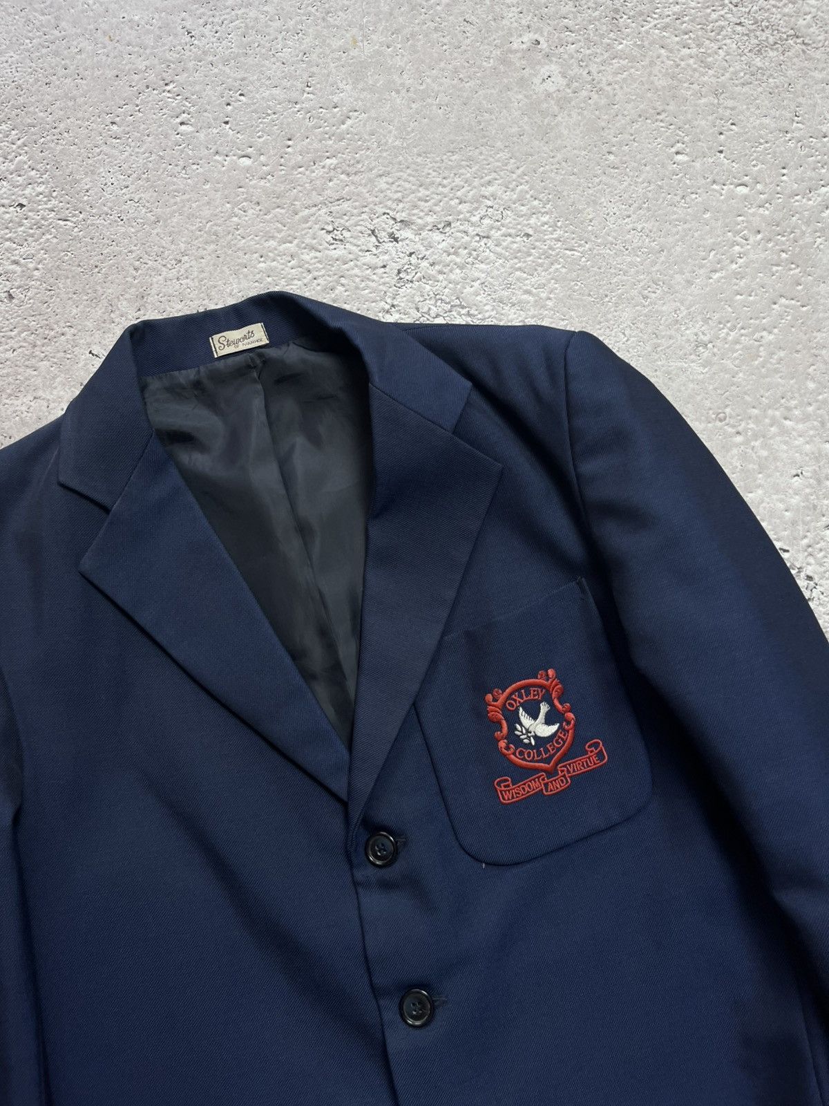 Vintage Vintage Oxley College Navy Blazer Stewart of Ivanhoe 15 Size US M / EU 48-50 / 2 - 4 Thumbnail