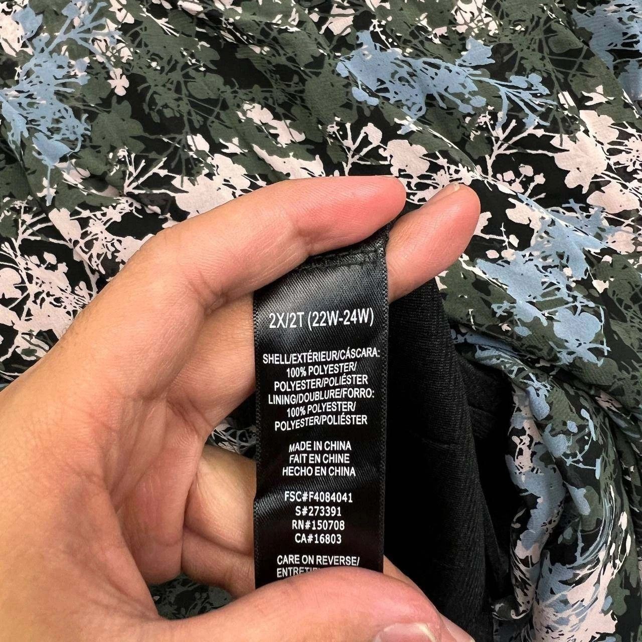 Other Signature Collection Chiffon Dress Women 2X Floral Print Size XXL / US 16-18 / IT 52-54 - 8 Thumbnail