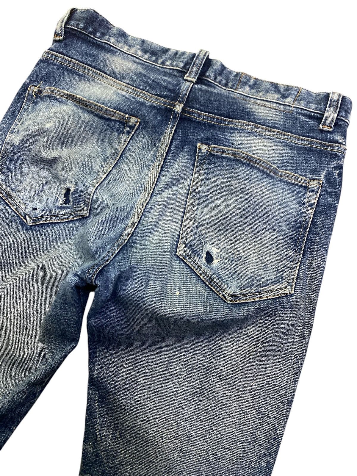 Morgan Homme × Vintage Morgan Homme Distressed Denim Size US 31 - 10 Thumbnail