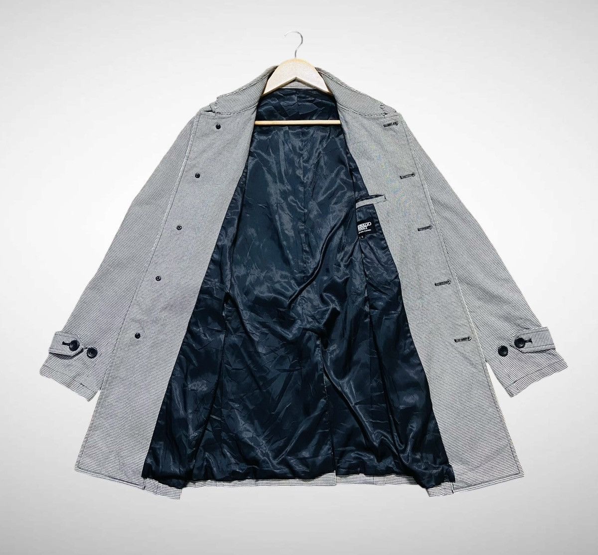 Tornado Mart Vintage Tornado Mart Houndstooth Trench Coat Size US M / EU 48-50 / 2 - 6 Thumbnail