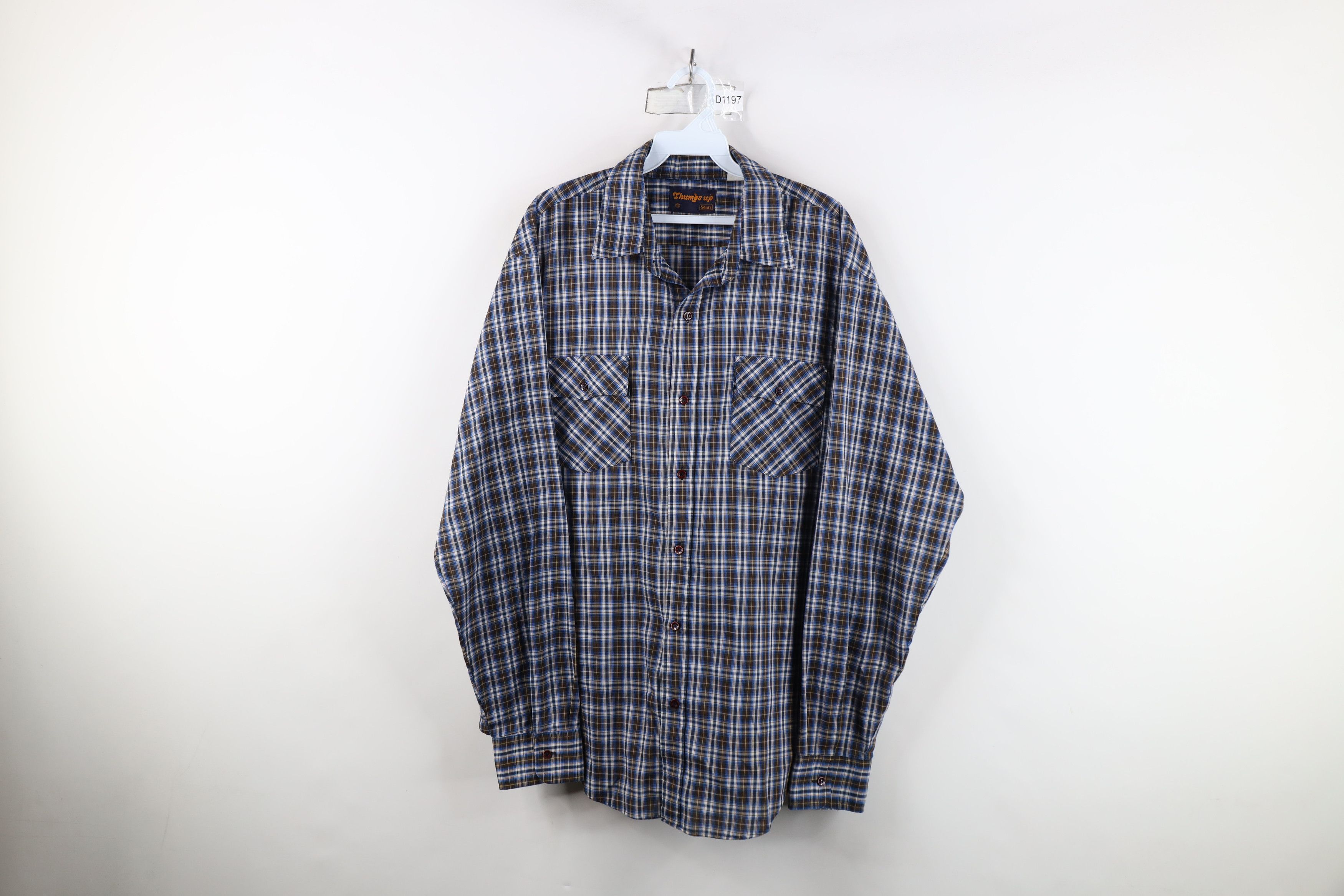 Vintage Vintage 70s Rockabilly Western Collared Button Shirt Plaid Size US XL / EU 56 / 4 - 1 Thumbnail