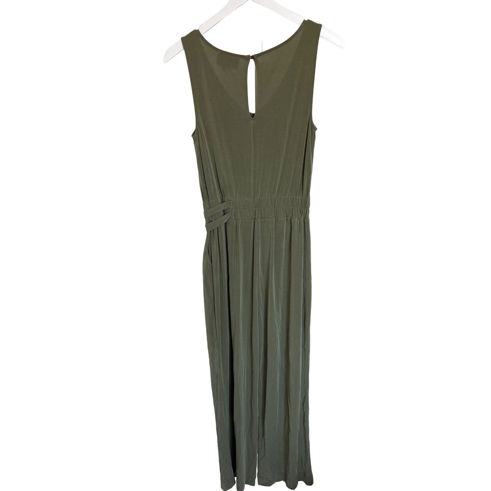 Anthropologie Saturday/Sunday Olive Green Jumpsuit Size 26" / US 2 / IT 38 - 7 Thumbnail