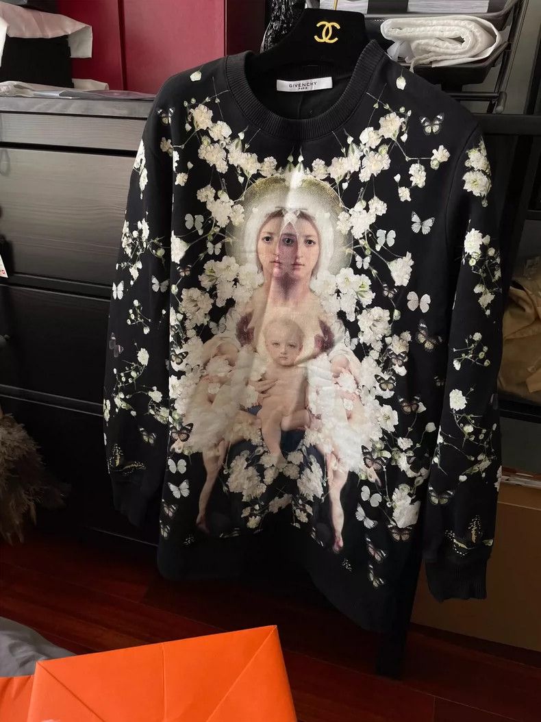 Givenchy Givenchy Holy Mother Starry Sweatshirt Size US XS / EU 42 / 0 - 2 Thumbnail