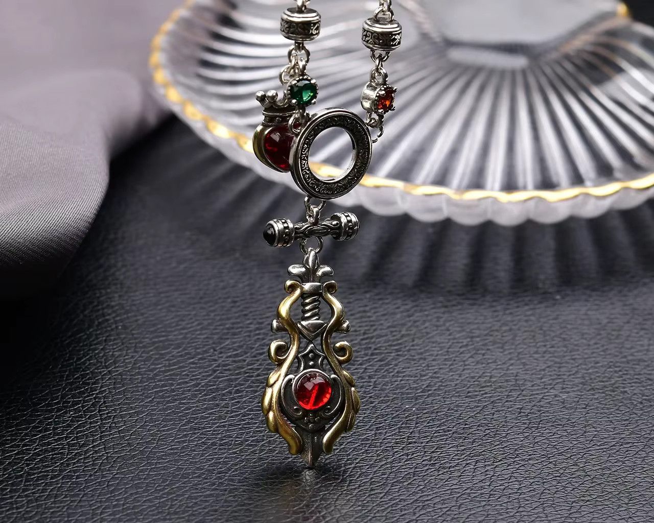 Jewelry Trendy Cool Unique Copper Inlaid Zircon Necklace Size ONE SIZE - 2 Thumbnail