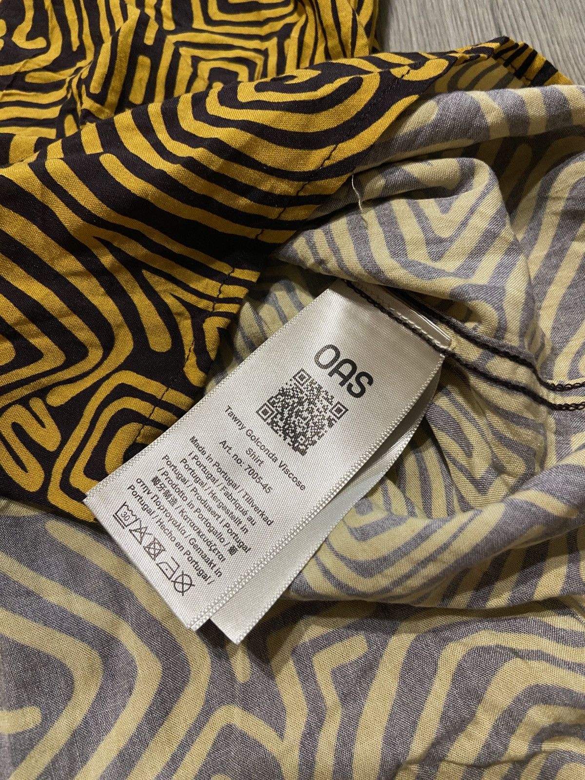 OAS OAS Geometric Maze Shirt – Relaxed Fit – Size S Size US S / EU 44-46 / 1 - 4 Thumbnail