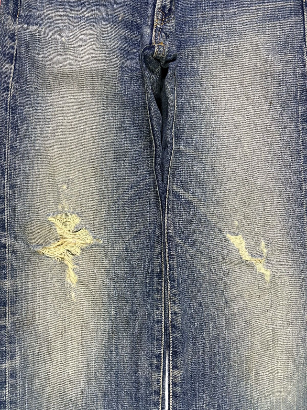 Edwin Vintage Edwin 505XX Selvedge Distressed Loose Jeans Size US 28 / EU 44 - 6 Thumbnail