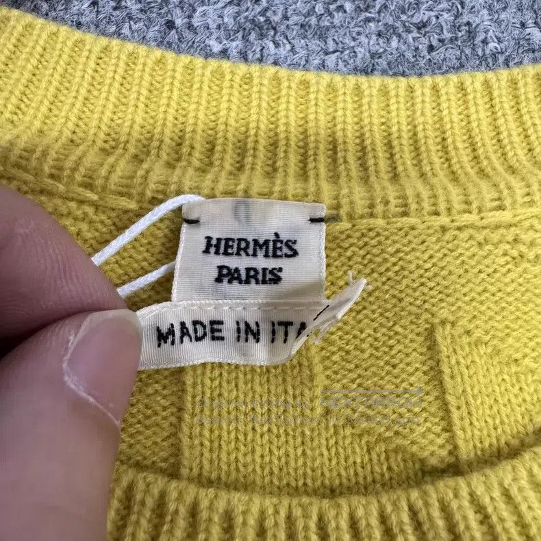 Hermes Hermes Luminescent Yellow Jacquard Knit Sweater Size S / US 4 / IT 40 - 6 Thumbnail