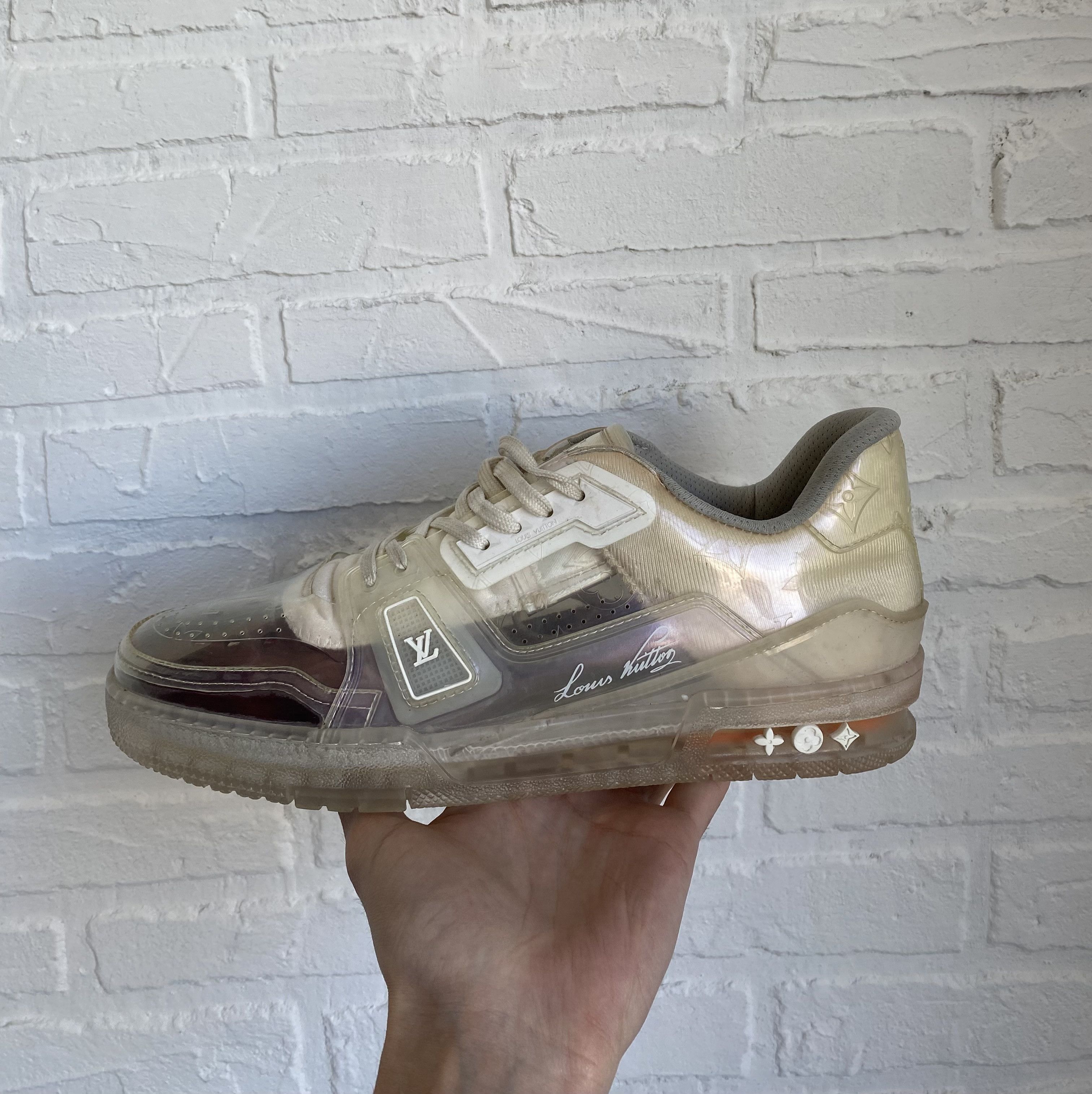 image of Louis Vuitton x Virgil Abloh “ Transparent “ Trainer Shoes in Clear, Men's (Size 11)