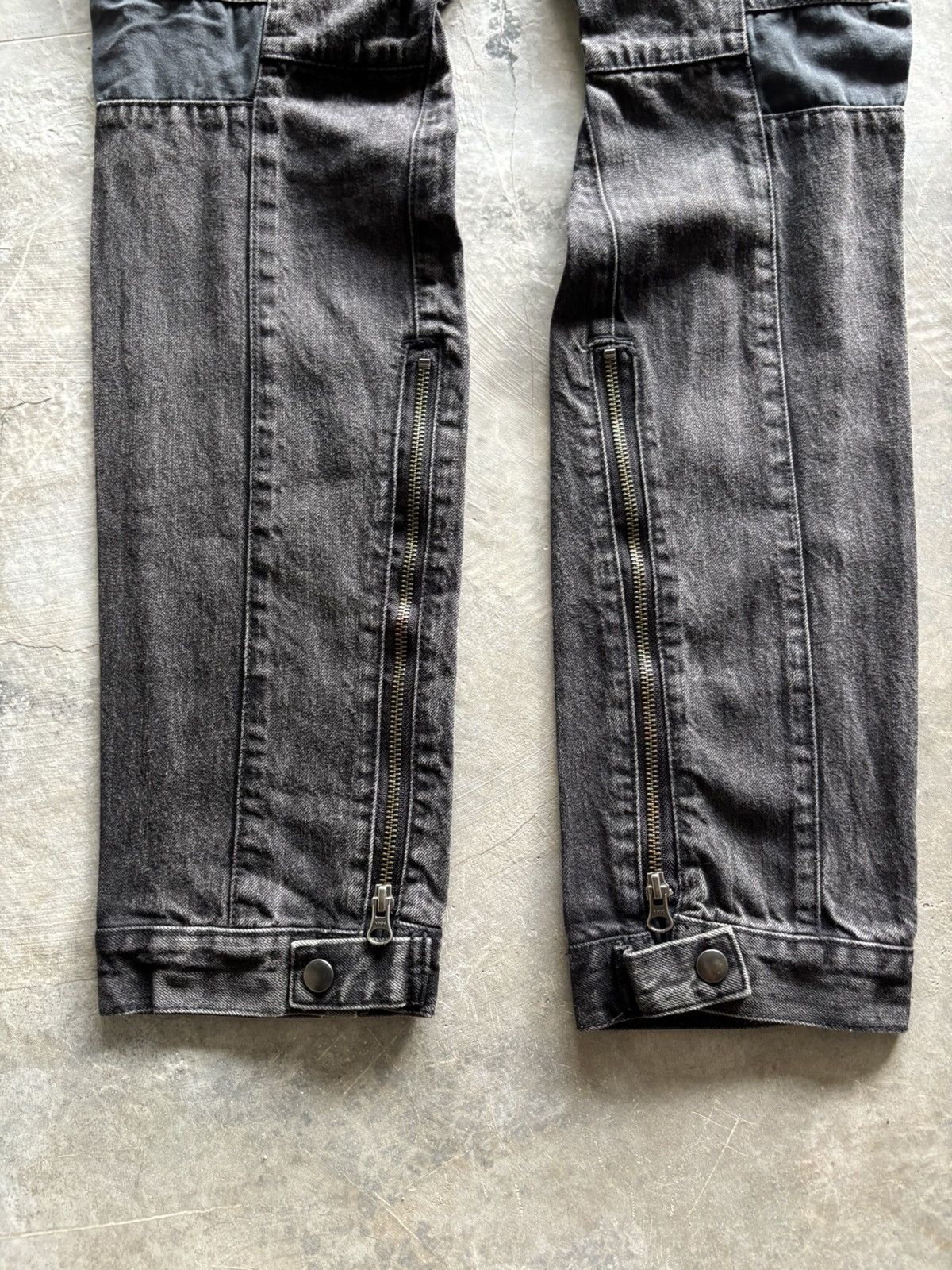 PPFM SICK PPFM BIKERS JEANS ZIPPER PUNK BONDAGE SEDITIONARIES Size US 34 / EU 50 - 18 Thumbnail