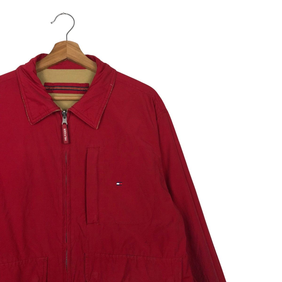 Japanese Brand 📌Vintage Reversible Bomber Jacket Detroit Tommy Hilfiger Size US M / EU 48-50 / 2 - 9 Thumbnail