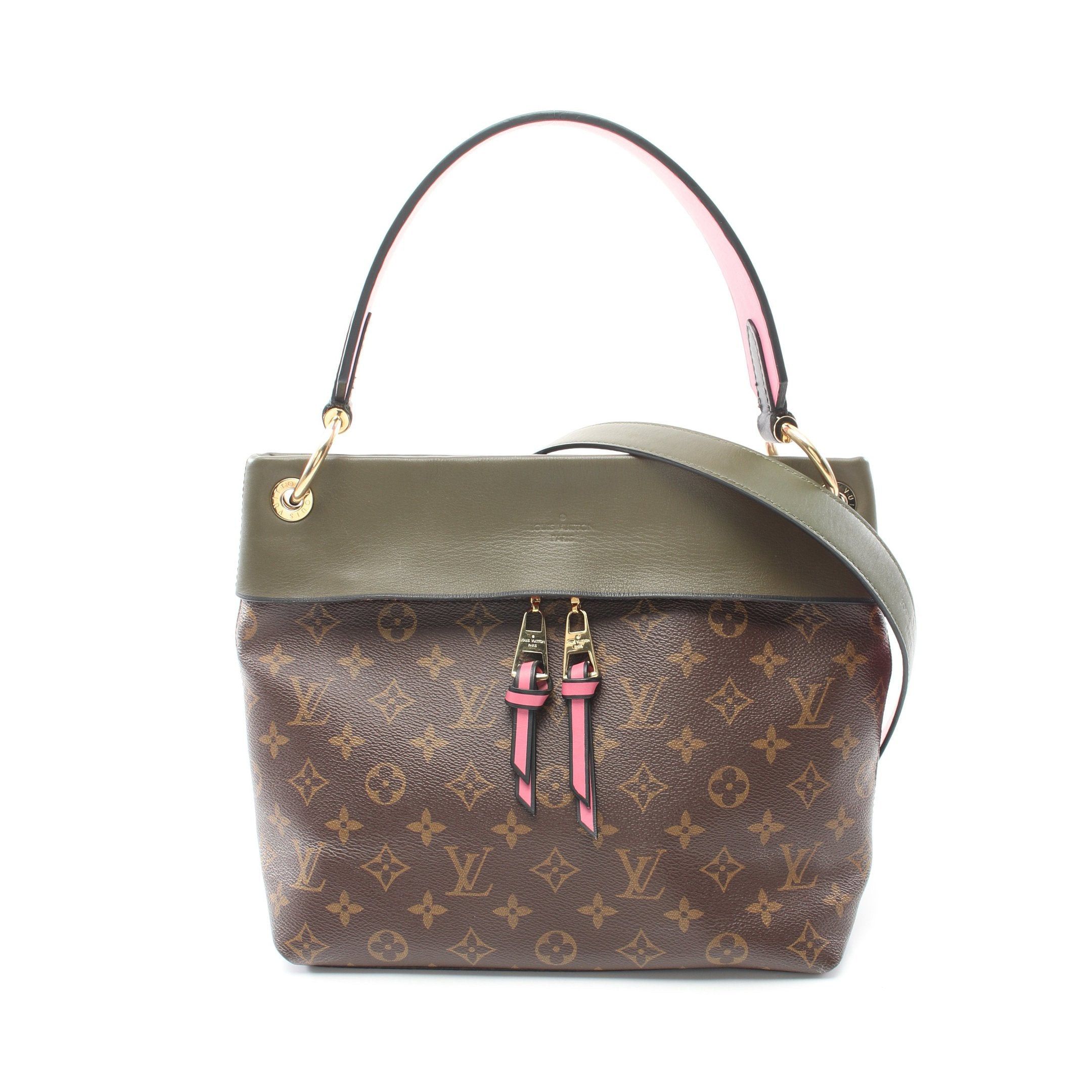 Louis Vuitton Louis Vuitton Tuileries Monogram One Shoulder Bag Leather Brown Khaki Green Size ONE SIZE - 1 Thumbnail