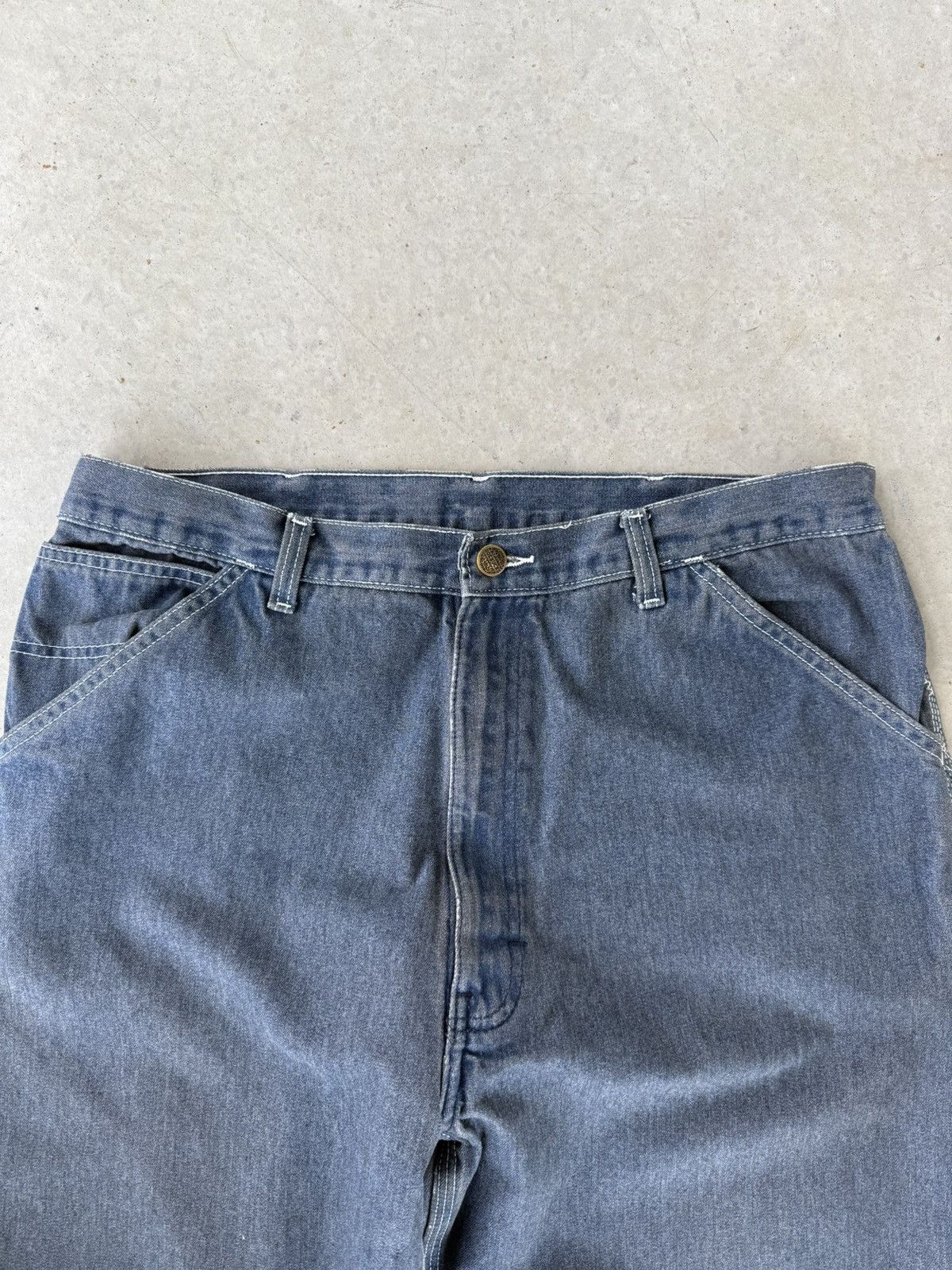 Japanese Brand × Vintage Vintage Roebucks Blue Carpenter Pants Size US 34 / EU 50 - 3 Thumbnail