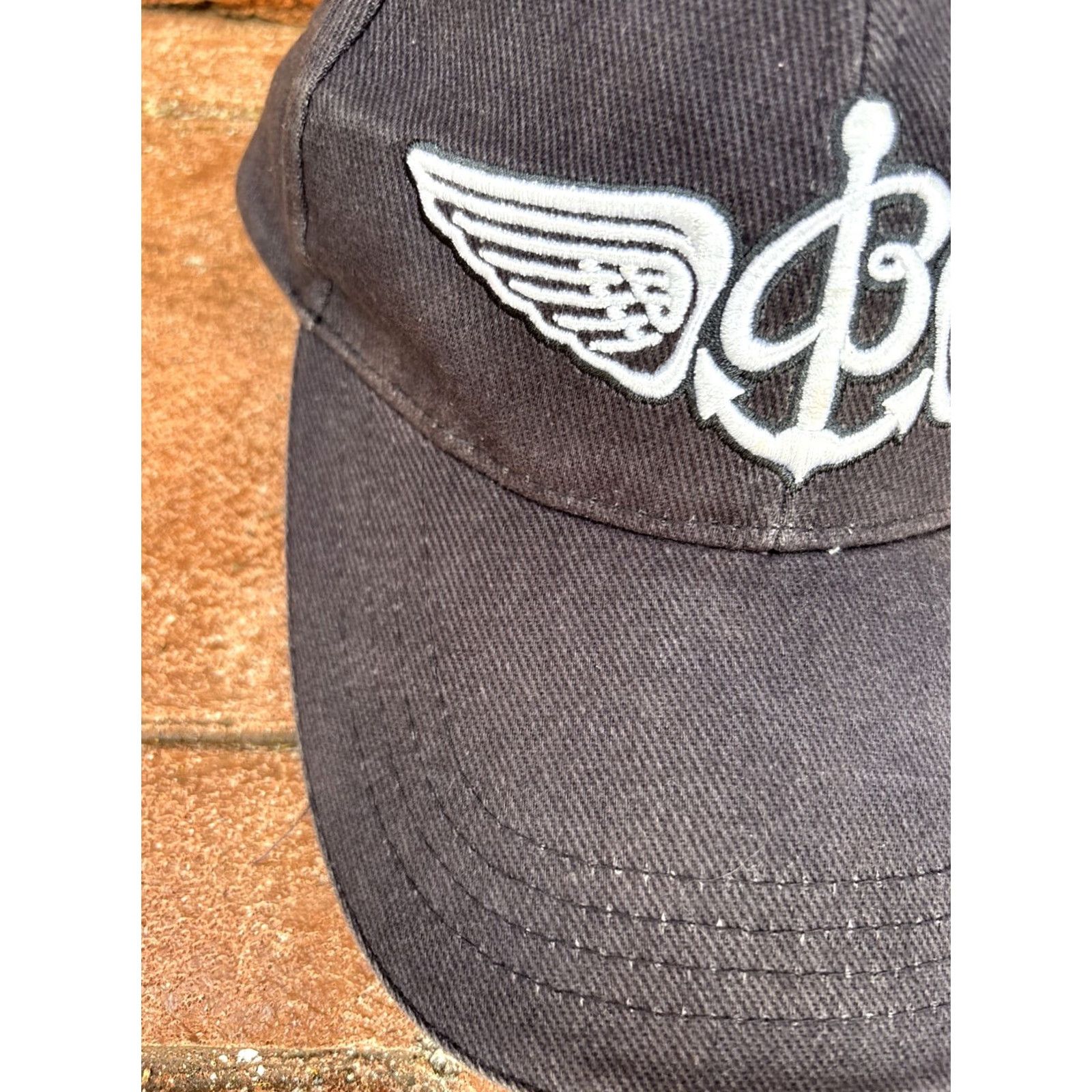 Breitling Breitling Hat Cap Since 1884 Watch Wings Anchor Adjustable Baseball Cap Mens Gray/Black Twill 100% Cotton Strapback Size ONE SIZE - 2 Thumbnail