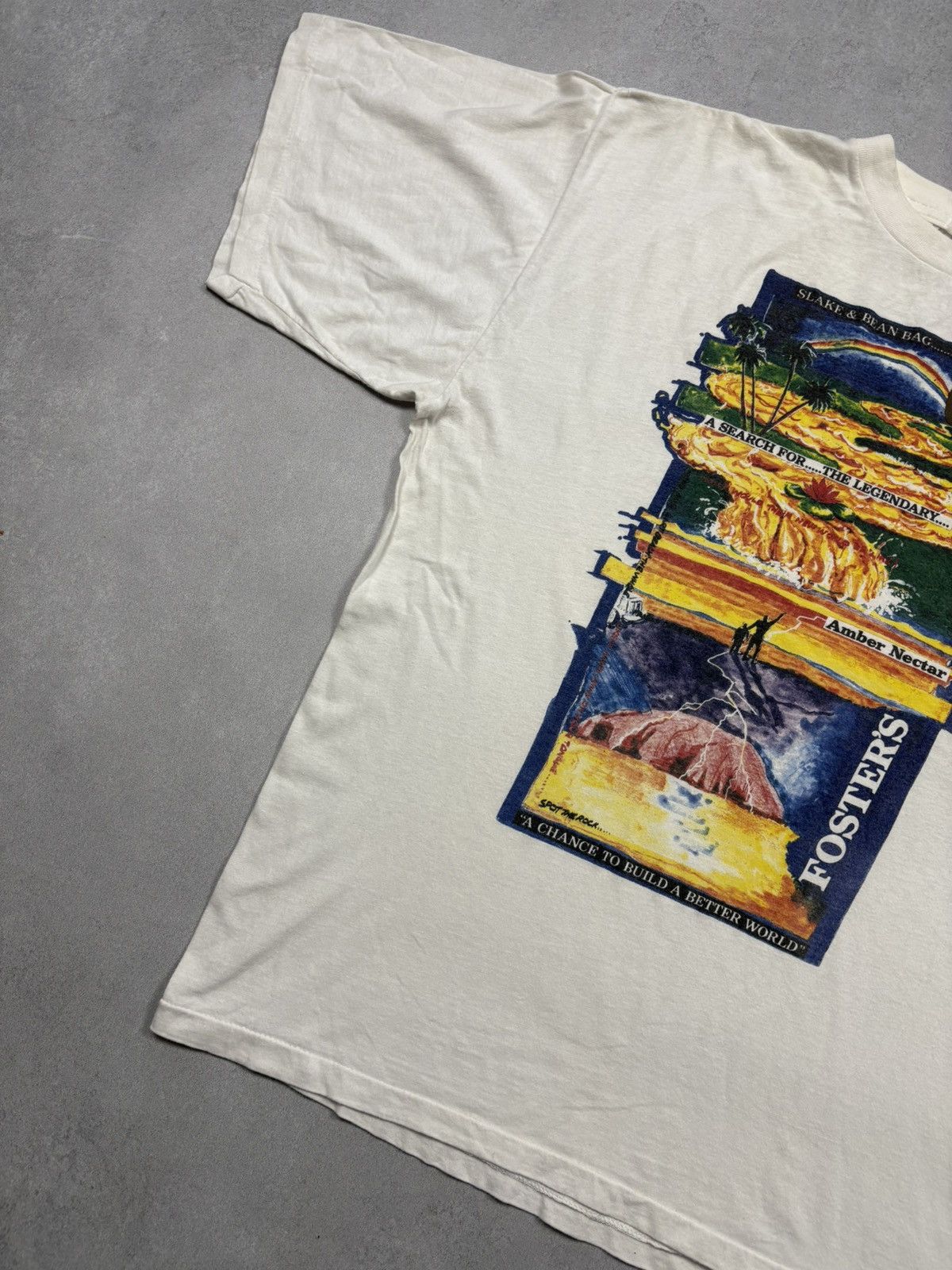 Vintage Vintage 90s Foster’s Beer “Amber Nectar” Promo Graphic Tee Size US XL / EU 56 / 4 - 3 Thumbnail