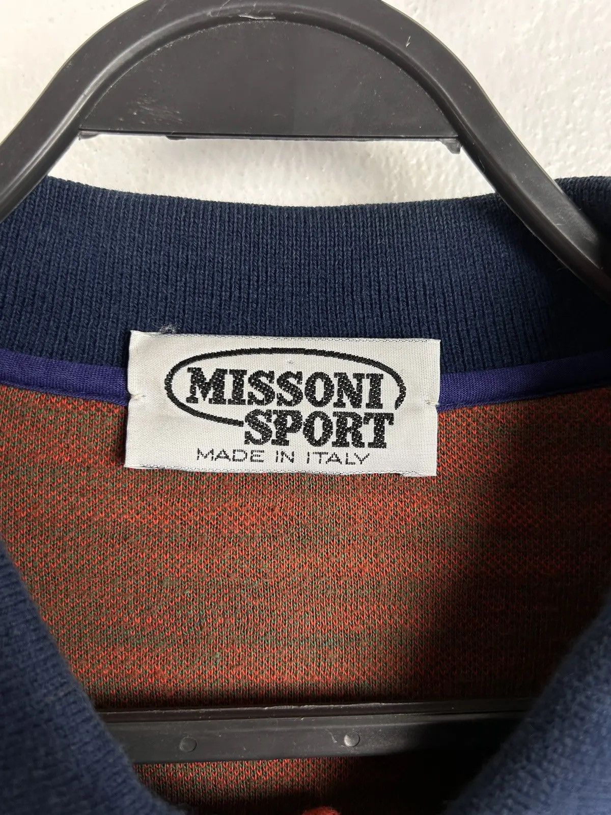 Missoni 90s Vintage Missoni Allover Inscription Collared Sweatshirt Size US L / EU 52-54 / 3 - 8 Thumbnail