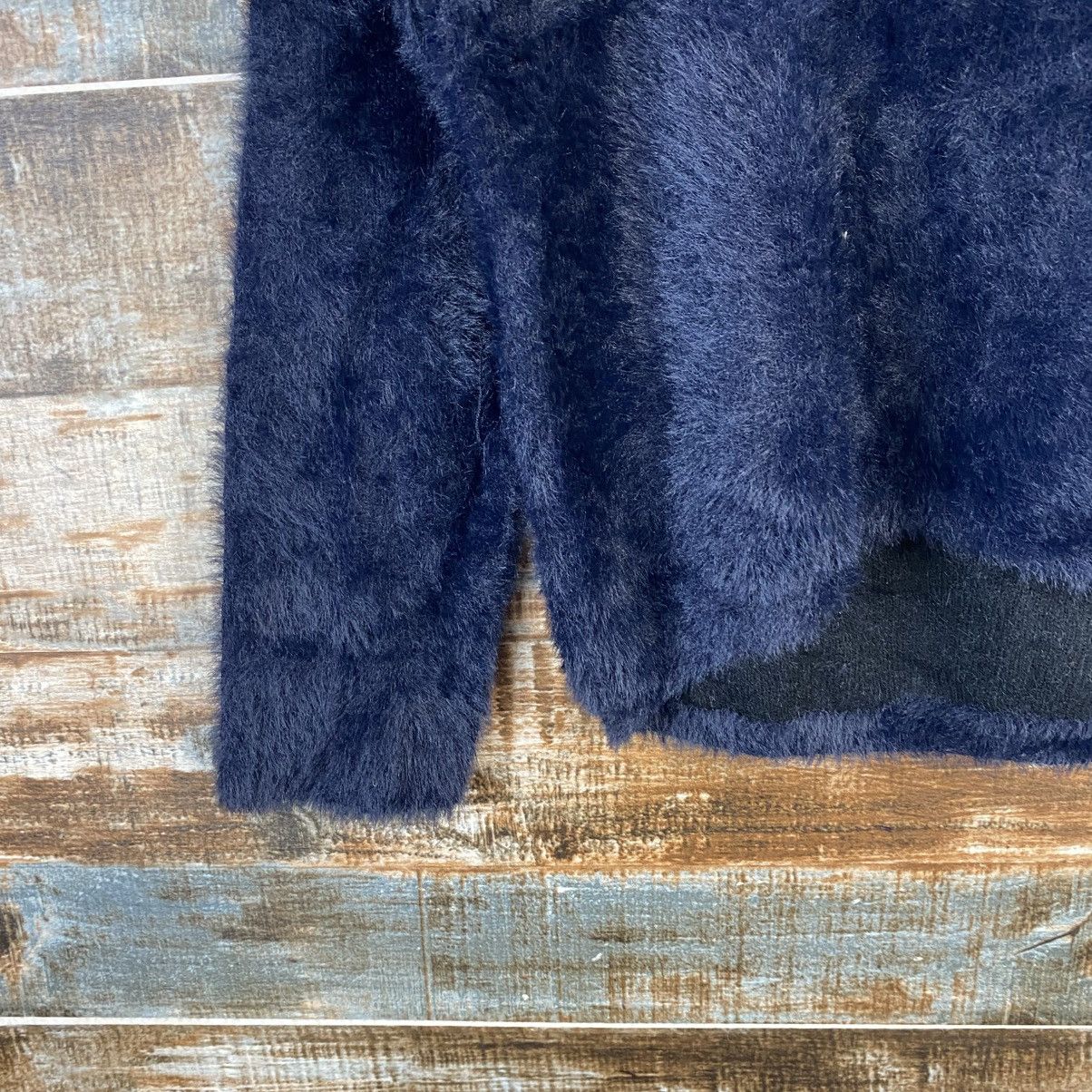 Global Work DL Global Work Fur shaggy mohair Black Knitwear #C1058 Size M / US 6-8 / IT 42-44 - 7 Thumbnail