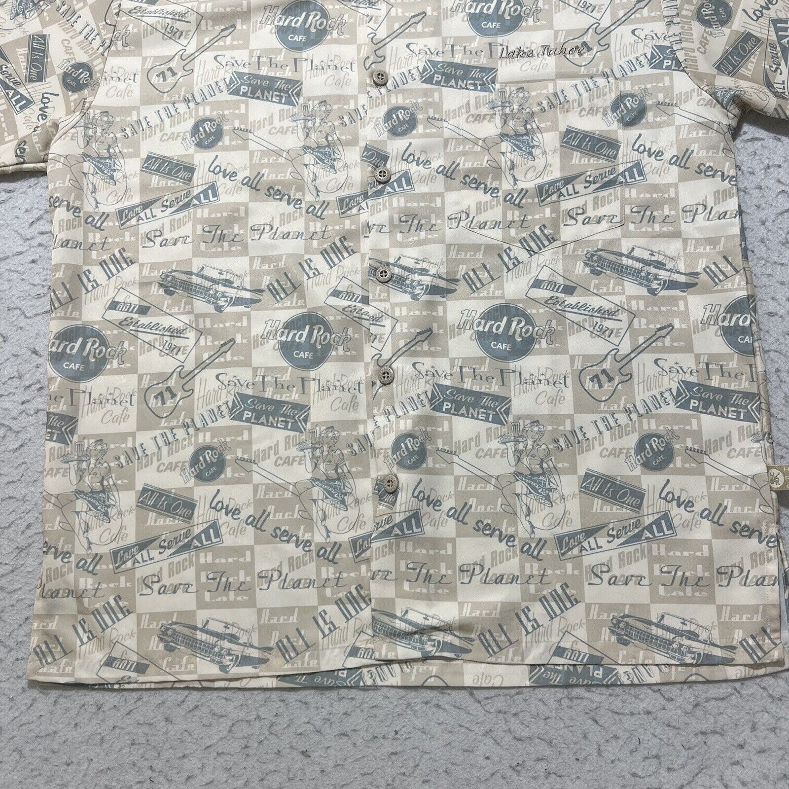 Hard Rock Cafe Hard Rock Cafe Lake Tahoe Button Shirt Save The Planet Size US M / EU 48-50 / 2 - 7 Thumbnail
