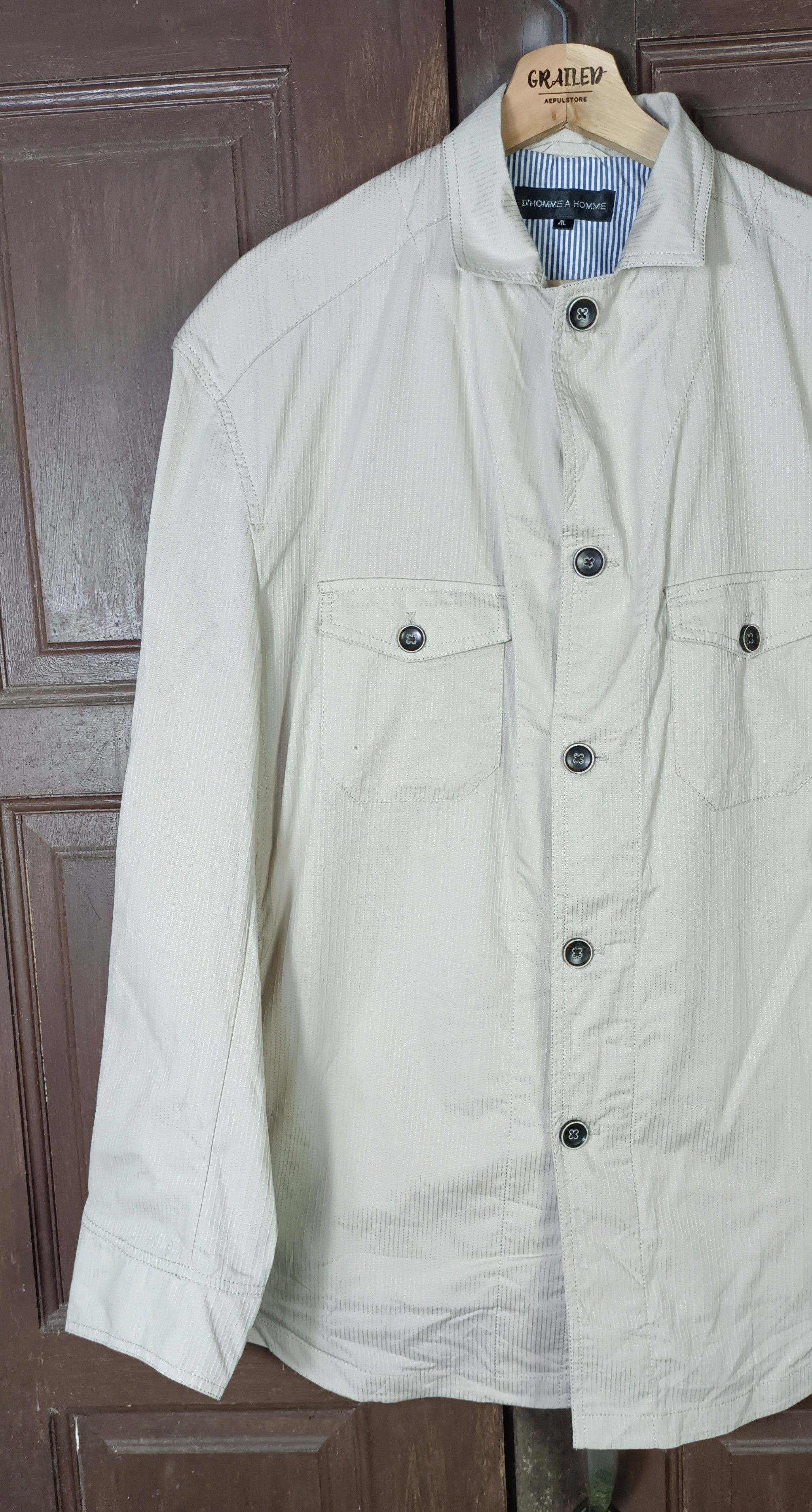 Japanese Brand D Homme A Homme Work Wear Button Up Size US XXL / EU 58 / 5 - 3 Thumbnail