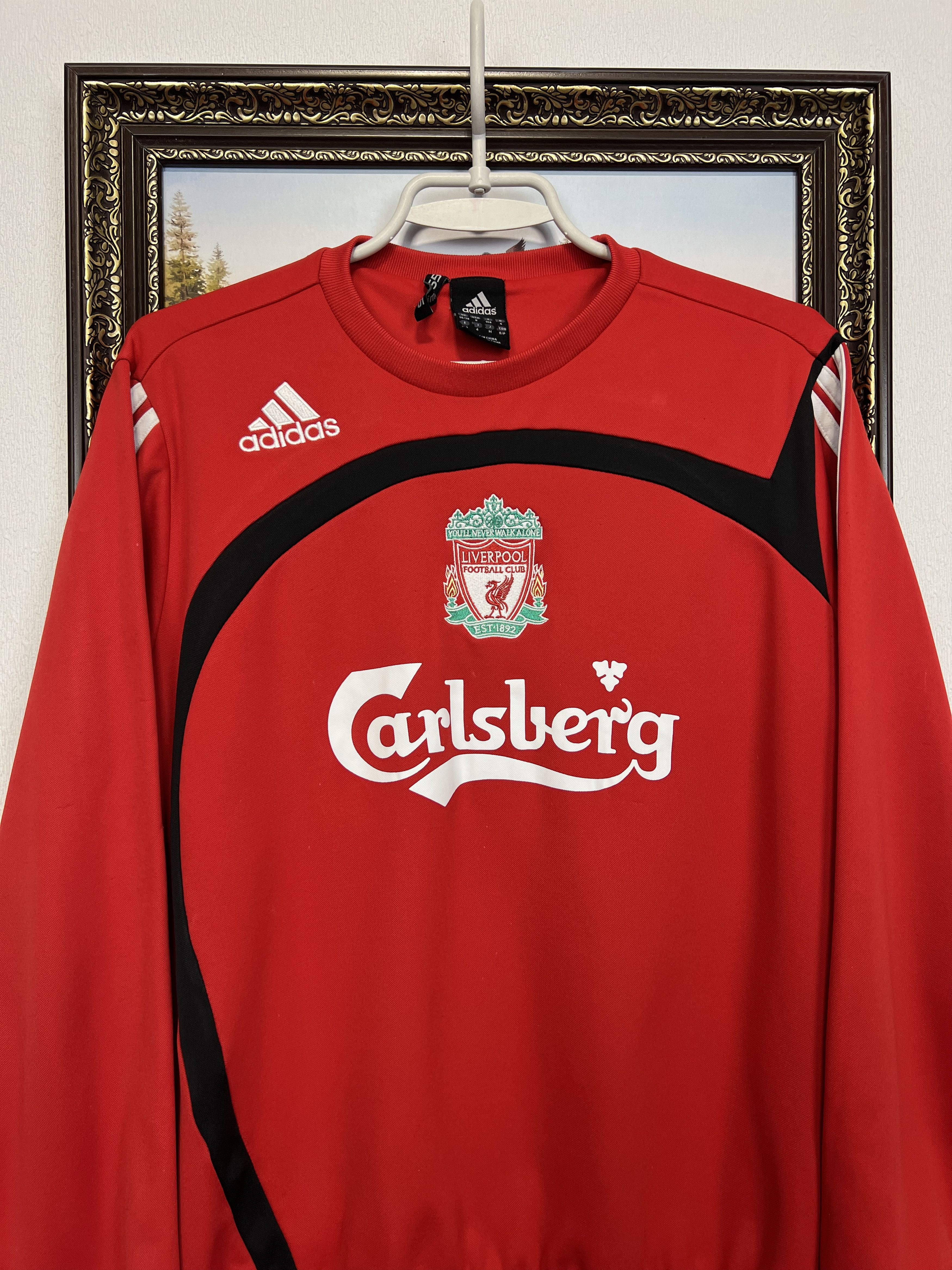 Adidas Liverpool Football Sweatshirt Soccer Track Top Jacket Size US S / EU 44-46 / 1 - 2 Thumbnail