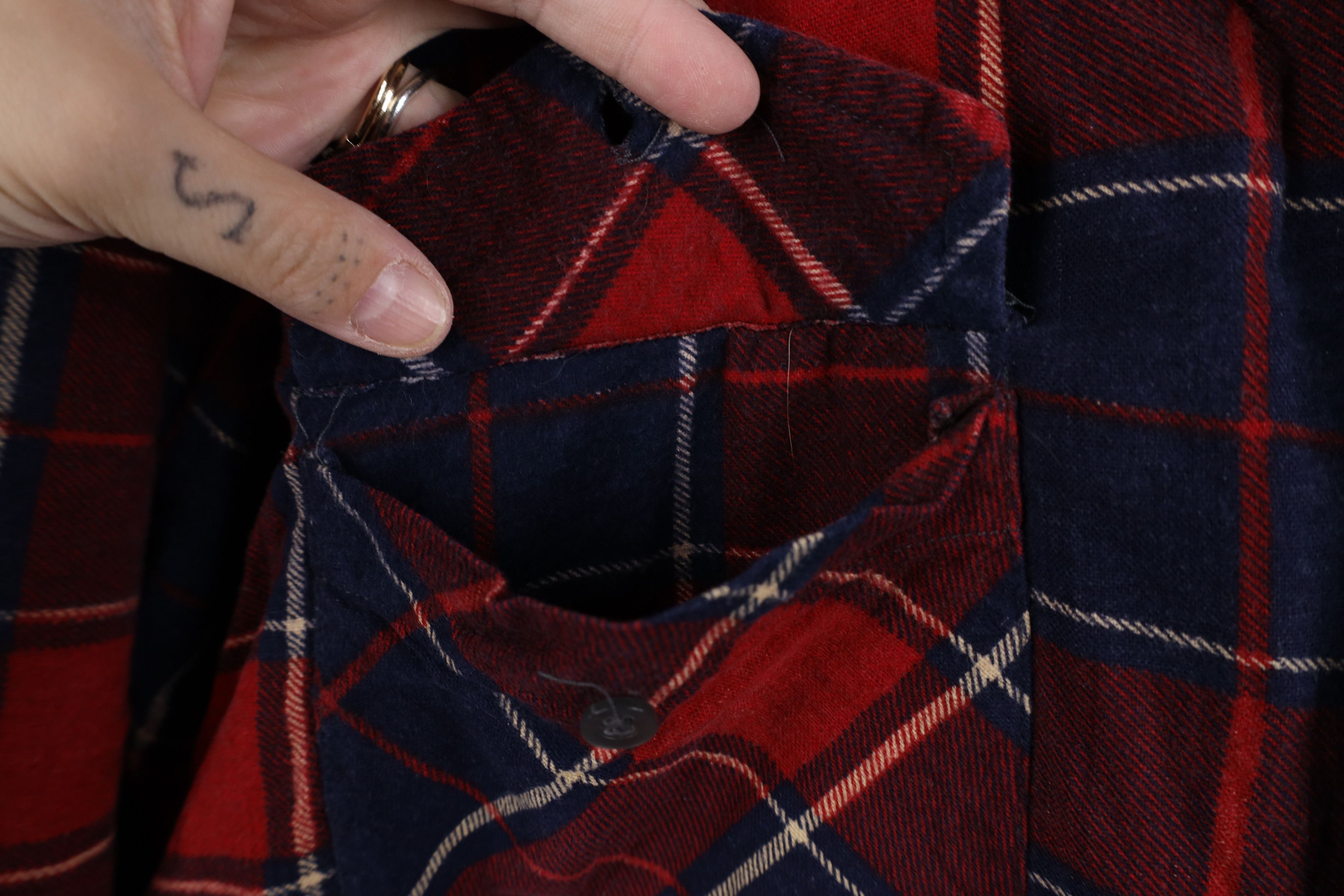 Vintage Vintage 90s Streetwear Flannel Button Shirt Jacket Jac Shirt Size US M / EU 48-50 / 2 - 7 Thumbnail