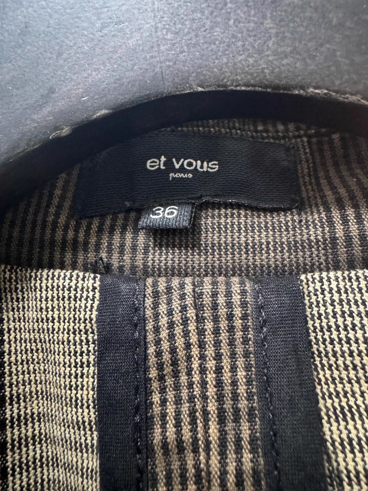 Other et vous camel check double-breasted belted trench 36 Size XS / US 0-2 / IT 36-38 - 4 Thumbnail