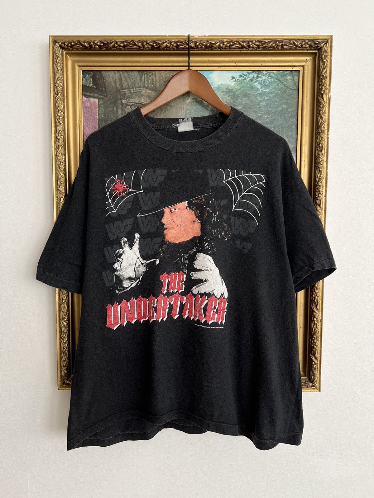 WWE Vintage 1993 The Undertaker WWF WWE Black T-shirt Size US L / EU 52-54 / 3 - 1 Thumbnail