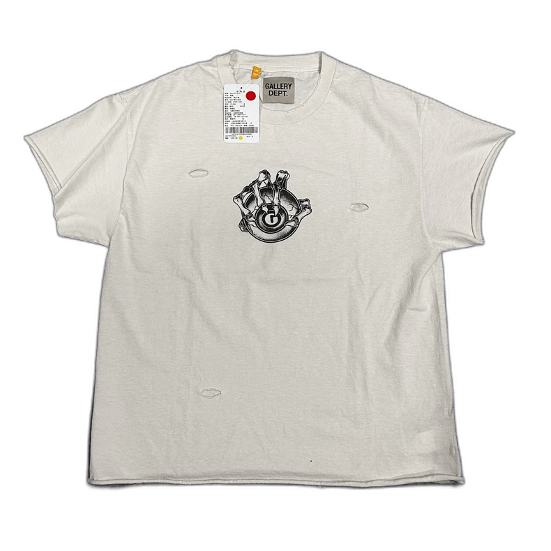 Gallery Dept. Gallery Dept Short Sleeve Distressed Tee Size US M / EU 48-50 / 2 - 1 Thumbnail