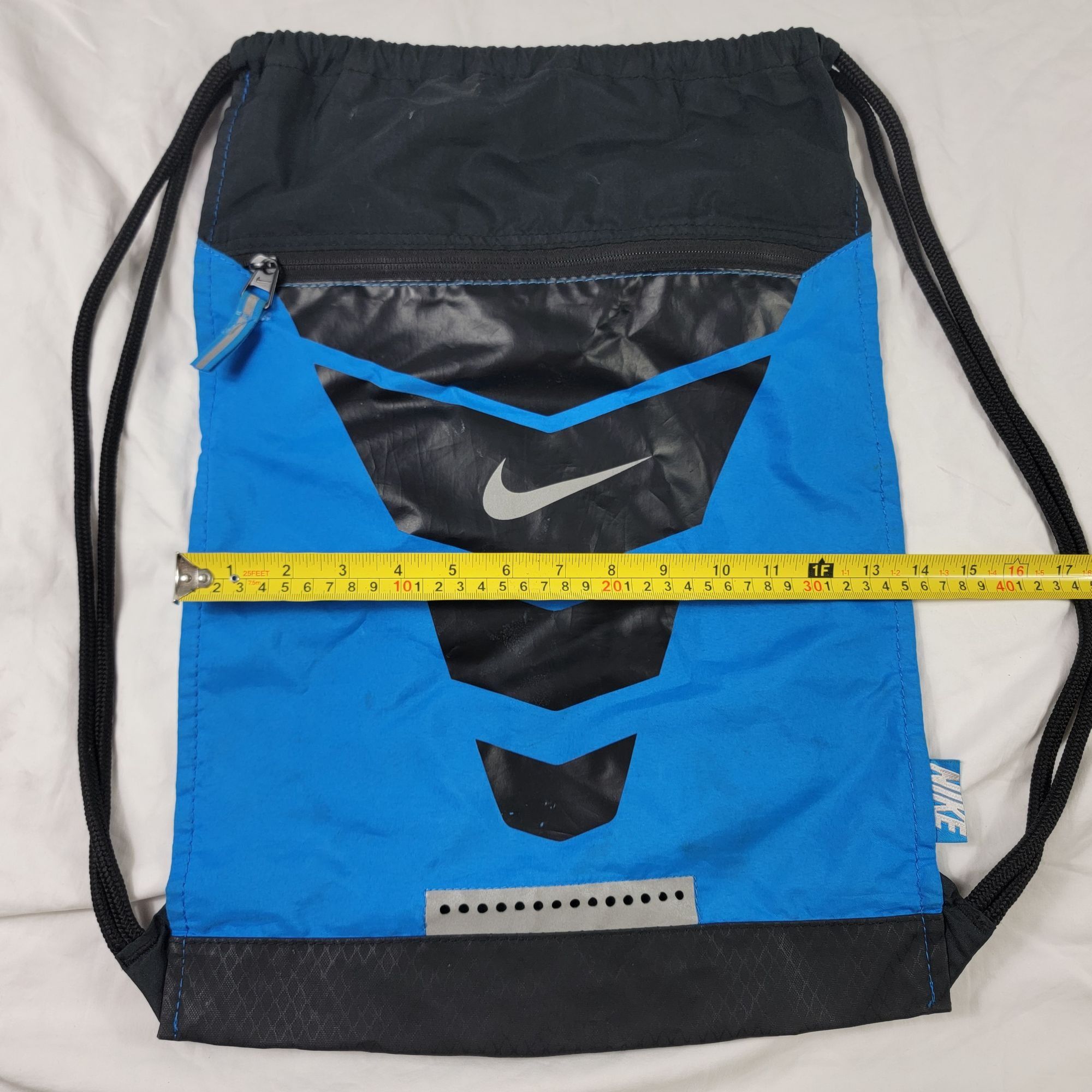 Nike Nike Vapor Blue Black Drawstring Cinch Backpack Bag Training Size ONE SIZE - 8 Thumbnail