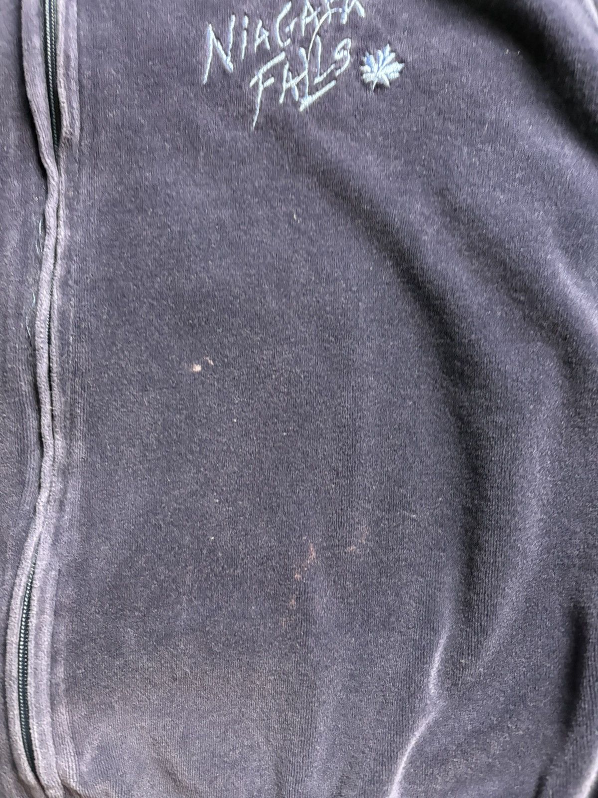 Vintage Vintage Niagara Falls Velour Zip-up Sweatshirt Medium Size US M / EU 48-50 / 2 - 5 Thumbnail
