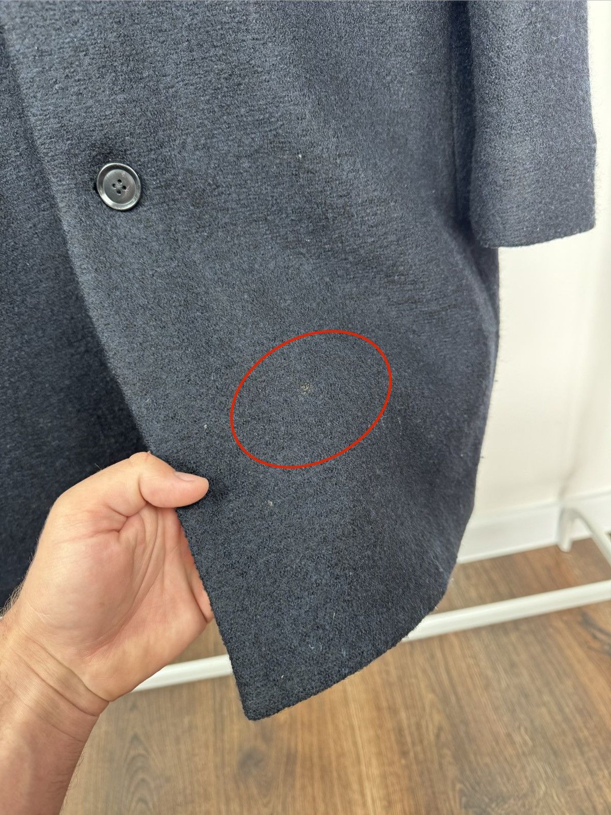 Other LangerChen Men’s Wool Blend Overcoat Minimalist Coat L Size US L / EU 52-54 / 3 - 4 Thumbnail