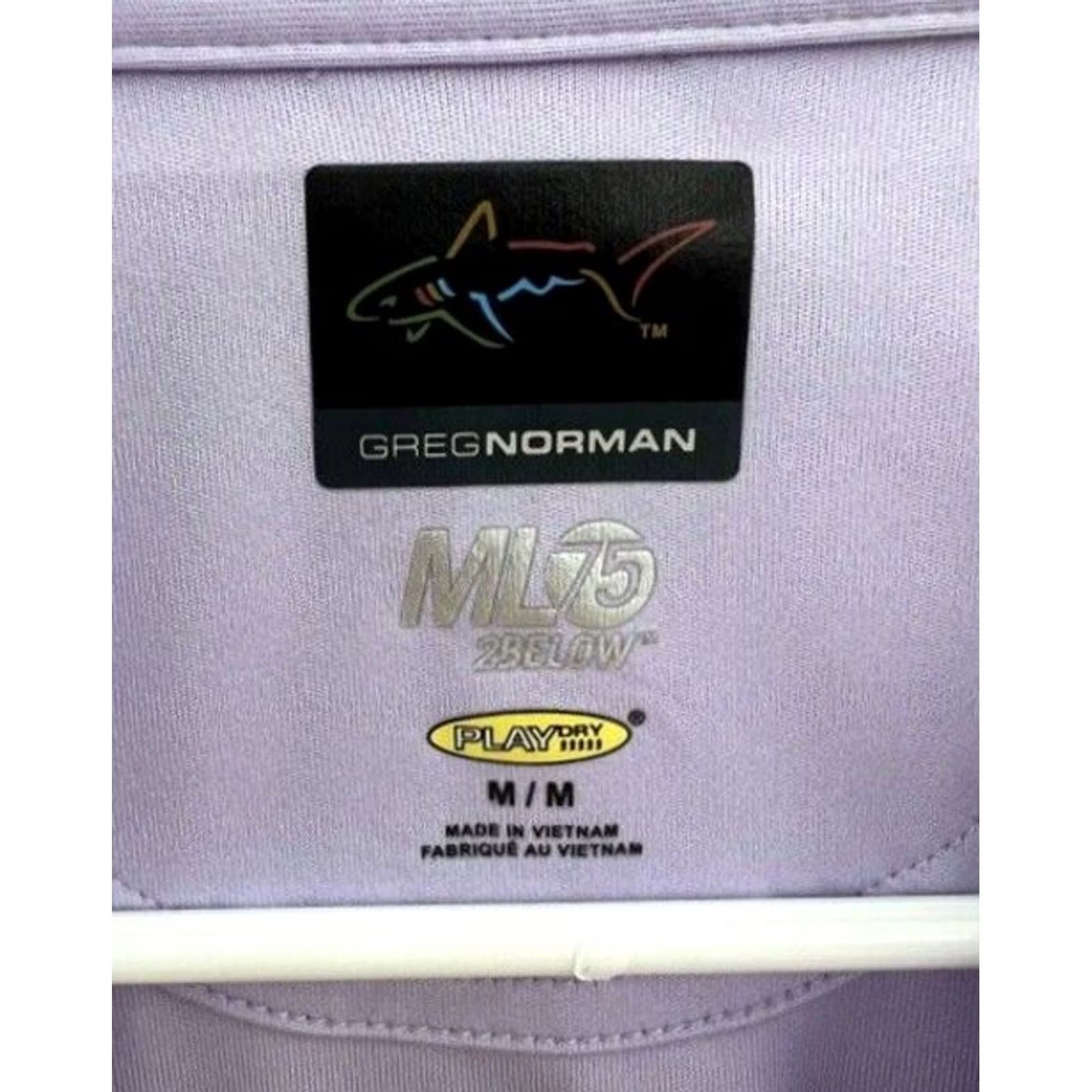 Vintage Mens Greg Norman Polo Shirt Regular Purple Short Sleeve Golf Play Dry M Size US M / EU 48-50 / 2 - 3 Thumbnail