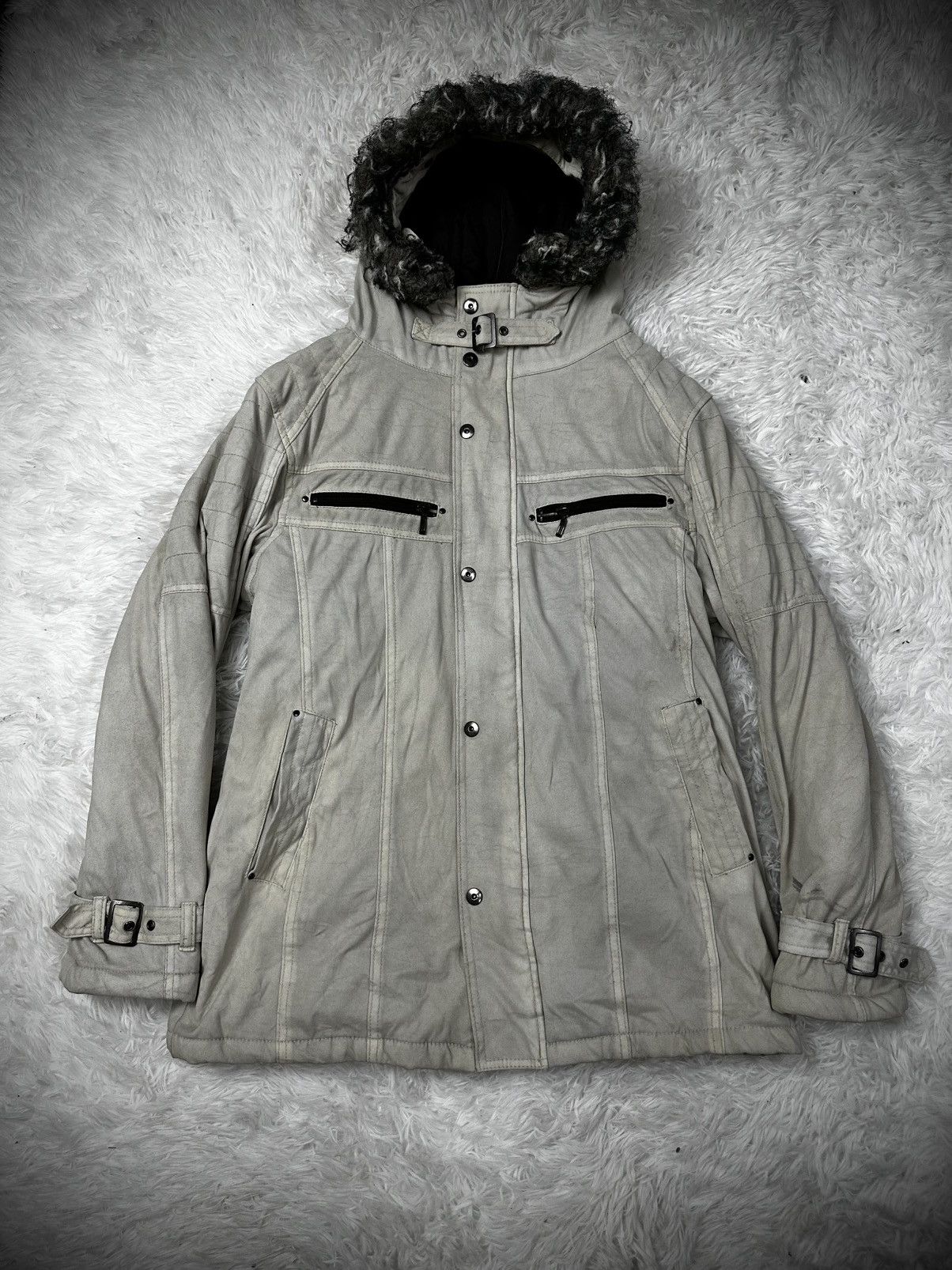 Japanese Brand 💥rare💥 splendid satisfaction faux fur bondage jacket Size US L / EU 52-54 / 3 - 1 Thumbnail