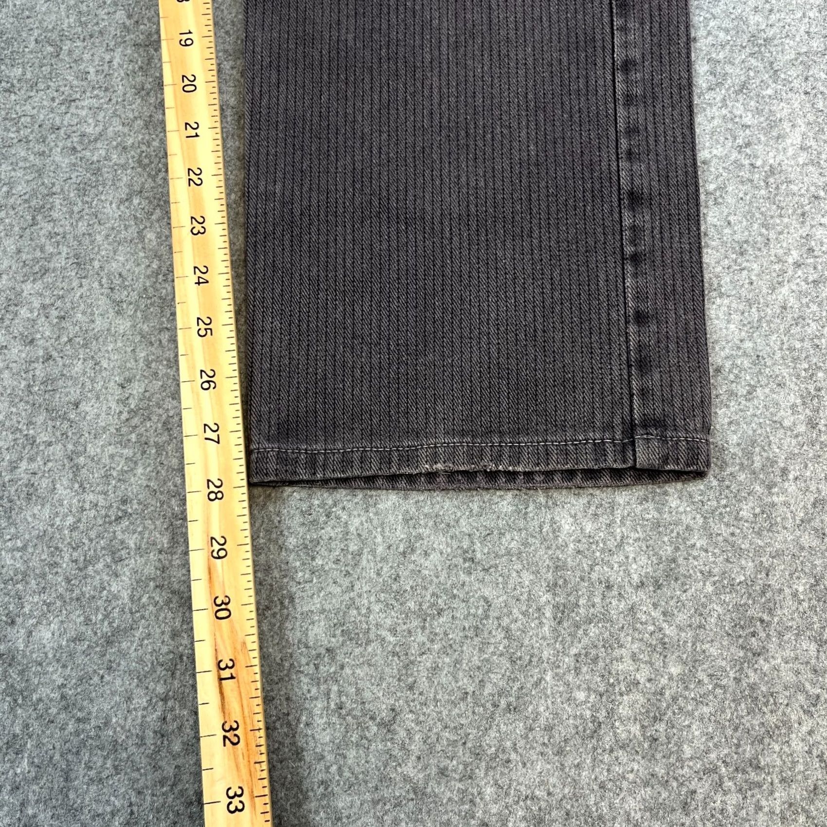 Vintage VINTAGE Armani Jeans Jeans Relaxed 30 30 Grey Italy Mens Straight 5-Pocket Denim Button Closure Dark Grey Herringbone Fashion Everyday Comfort Size US 30 / EU 46 - 4 Thumbnail