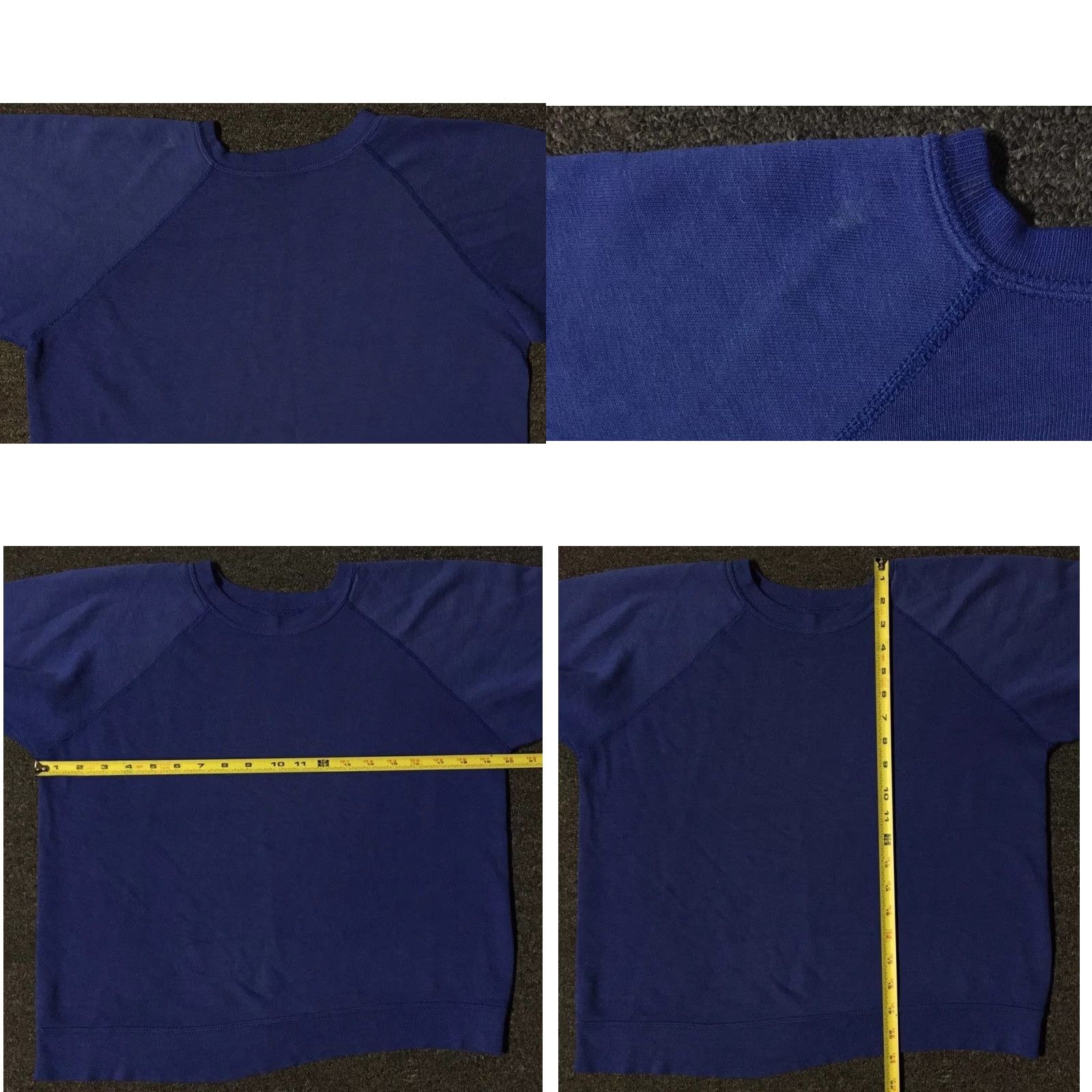 Vintage VINTAGE Military Hoodie XS Blue 70s 80s Distressed Boxy Sweatshirt USA Track Punk Retro 90s Mens XS Size US XS / EU 42 / 0 - 9 Thumbnail