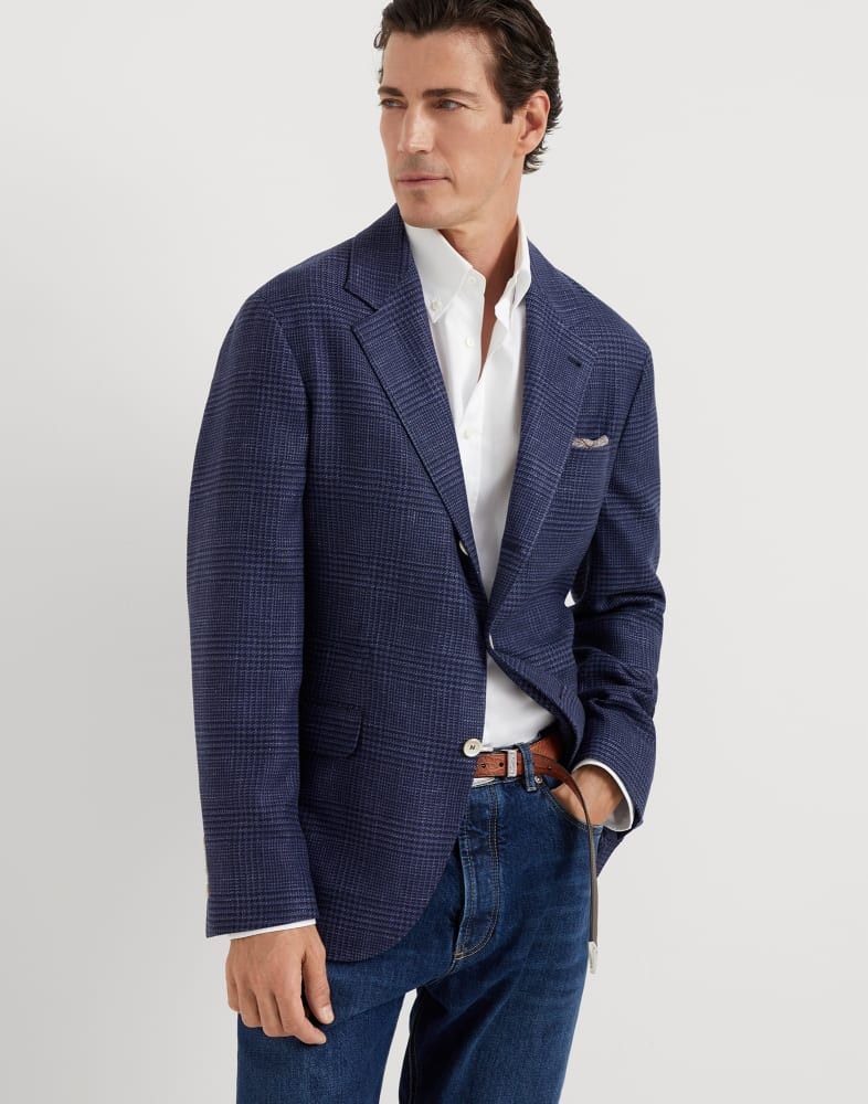 Brunello Cucinelli o1w1db10825 Suit-Type Jacket in Blue Size US L / EU 52-54 / 3 - 1 Thumbnail