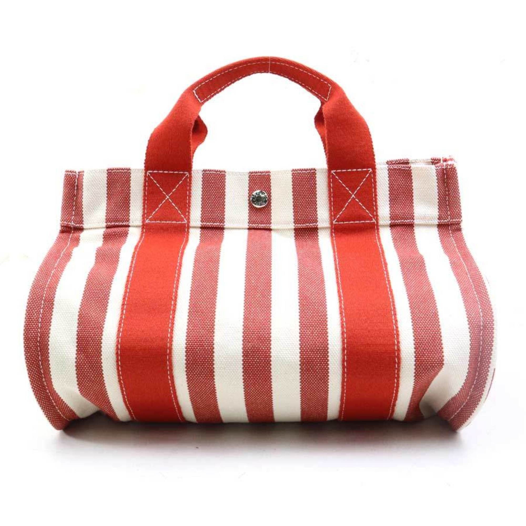 Hermes Hermes Hermès Cannes PM handbag tote bag in red, ivory, and silver, women's, e61091g Size ONE SIZE - 1 Thumbnail