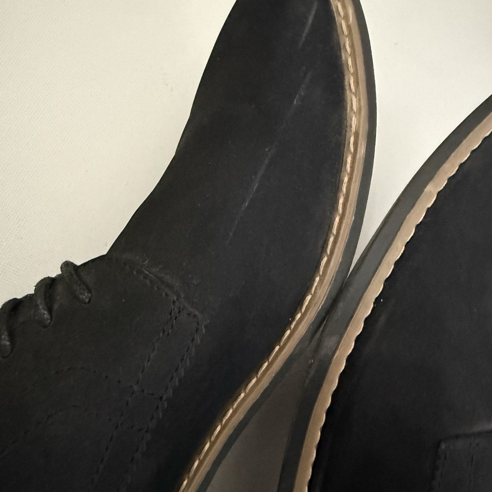 Perry Ellis Oxfords Mens 11w Black Dublin Lace Up Pointed Classic Office Size US 11 / EU 44 - 8 Thumbnail