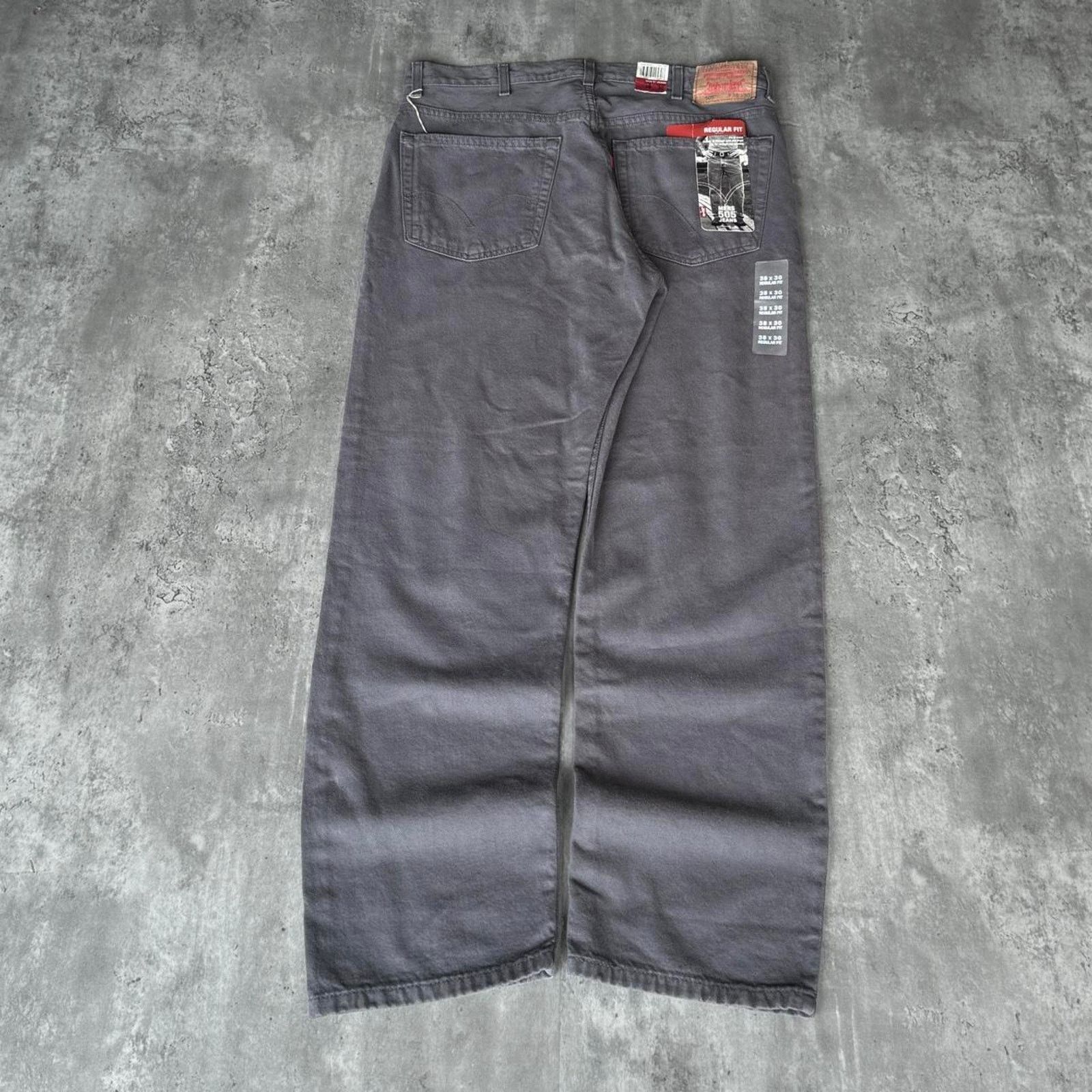 Levi's × Levi's Vintage Clothing × Vintage Brand New Levi’s 505 Wolf Grey Grunge Opium Denim Jeans Size US 36 / EU 52 - 1 Thumbnail