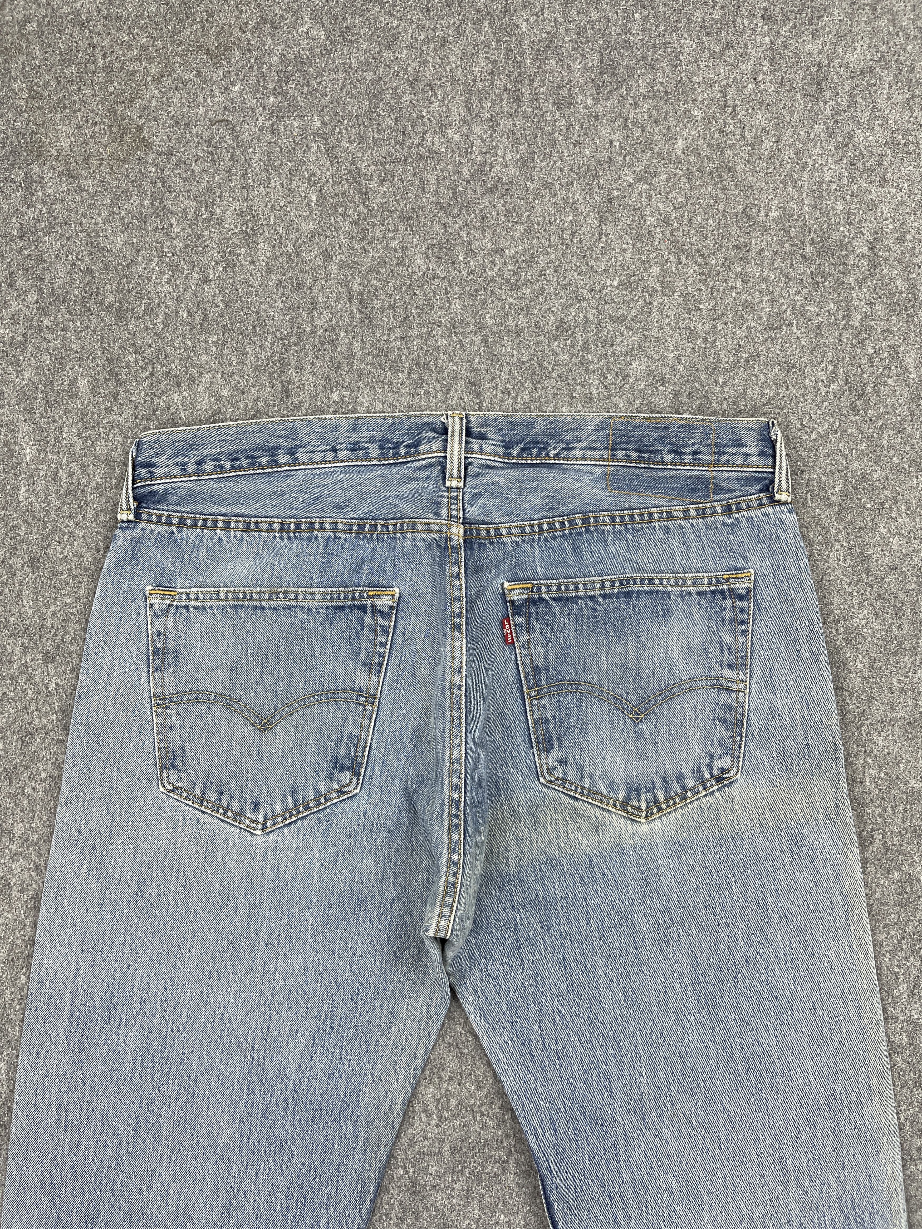 Levi's × Vintage Vintage Levis 501 Light Blue Washed Denim Jeans Size US 35 - 4 Thumbnail