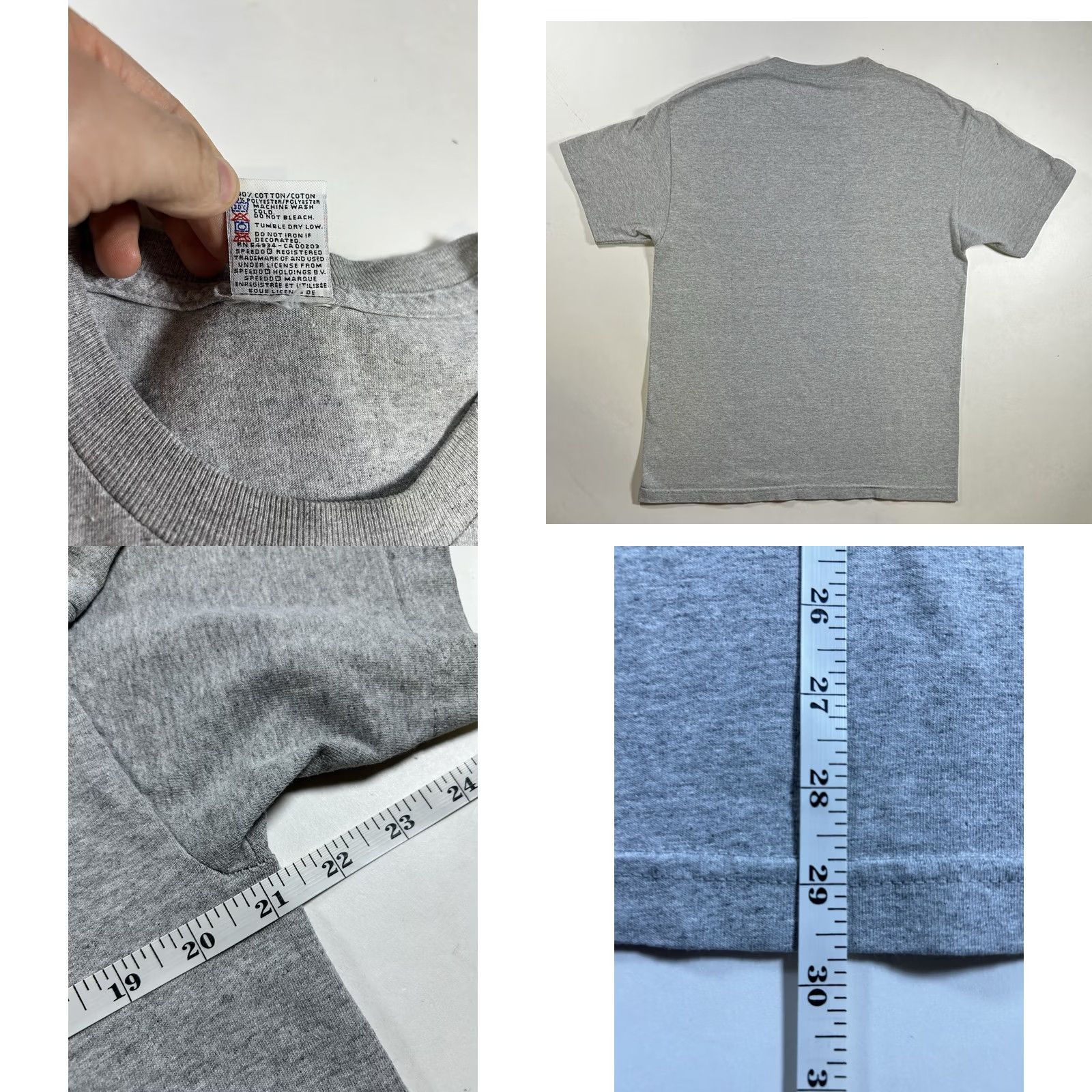 Speedo VINTAGE Speedo American Classic 2002 Swim T-Shirt Large Gray USA Size US L / EU 52-54 / 3 - 8 Thumbnail