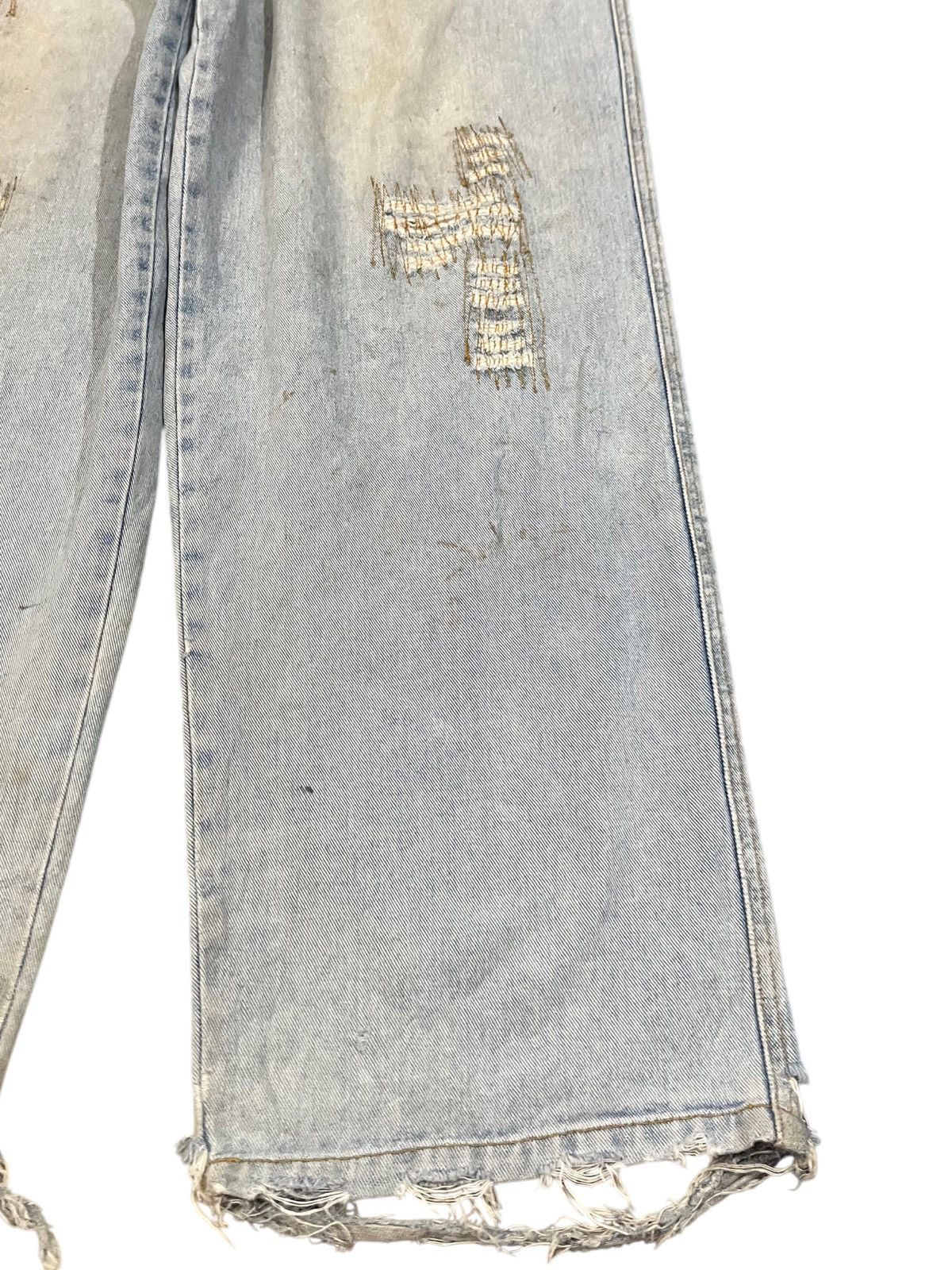 Massive Vintage MassiveBob Freaky Baggy Distressed Denim Size US 34 / EU 50 - 4 Thumbnail